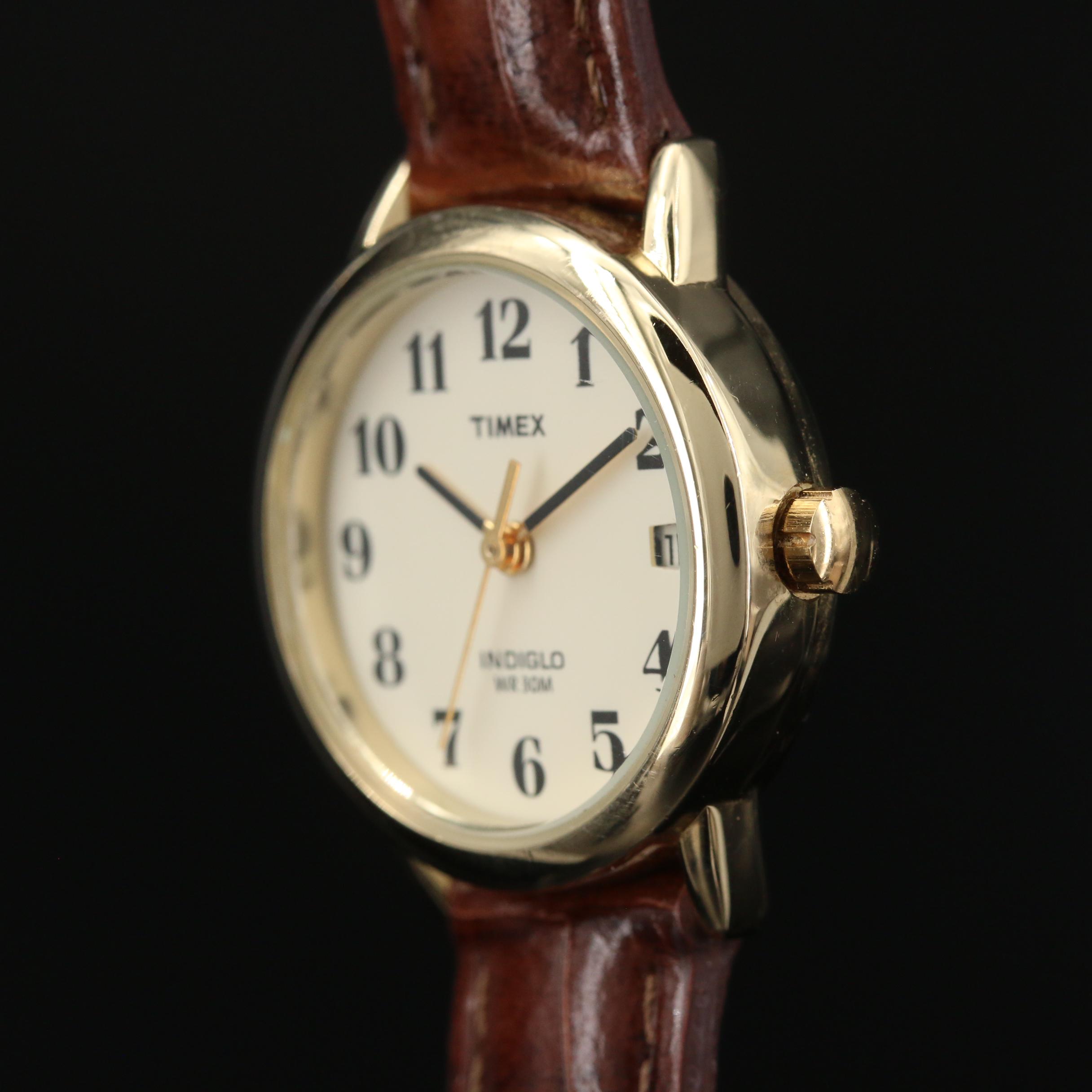 Timex Indiglo Gold Tone Quartz Watch