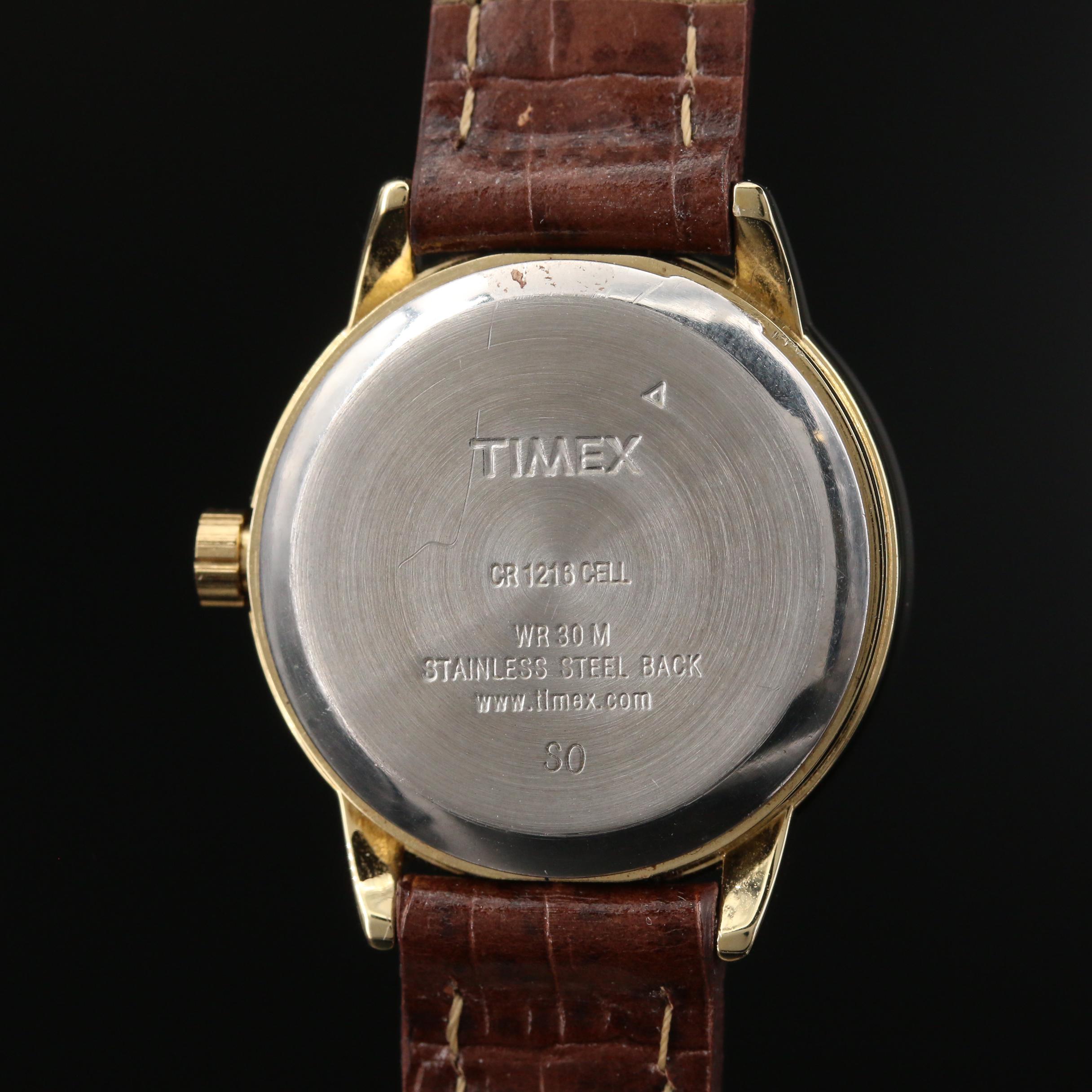 Timex Indiglo Gold Tone Quartz Watch