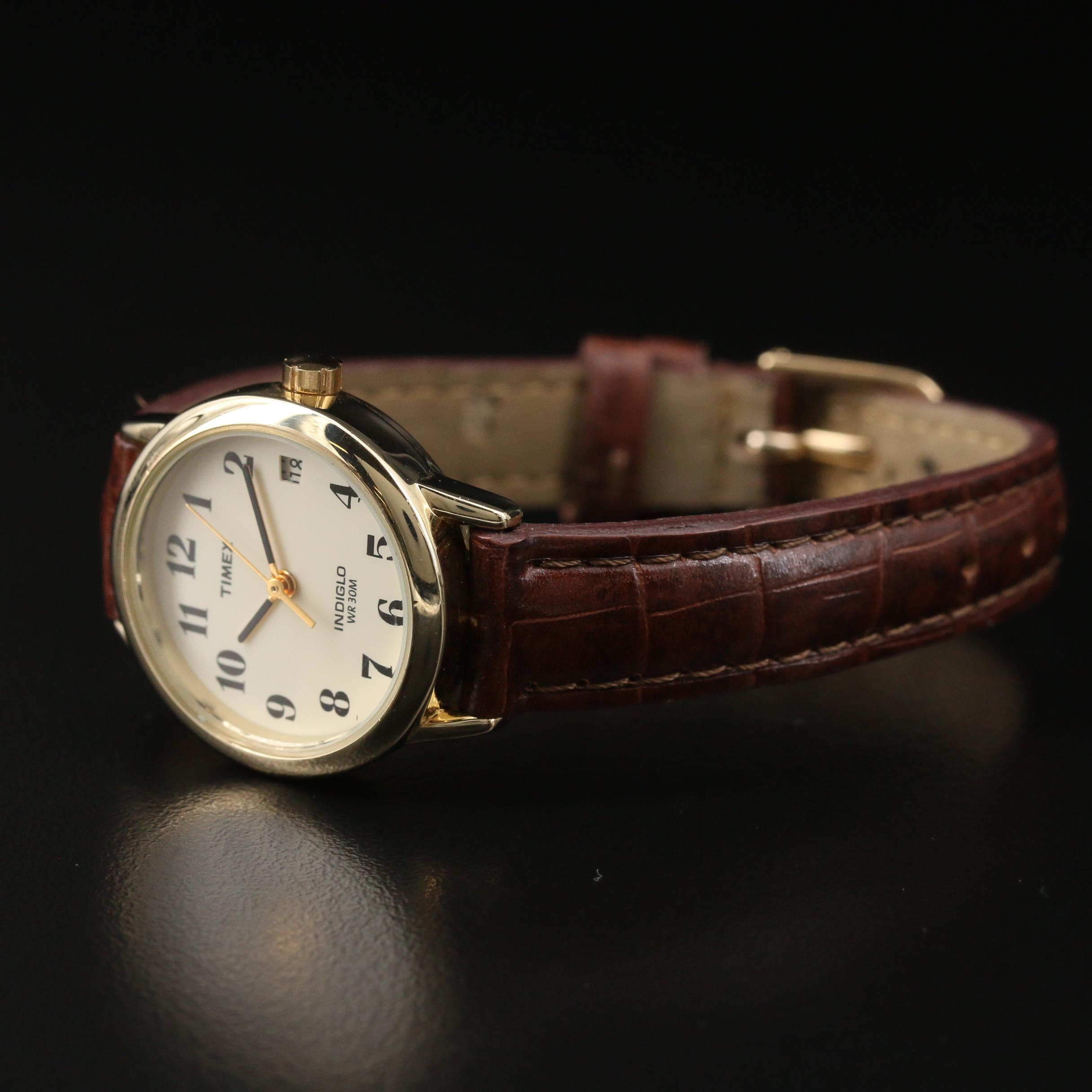 Timex Indiglo Gold Tone Quartz Watch