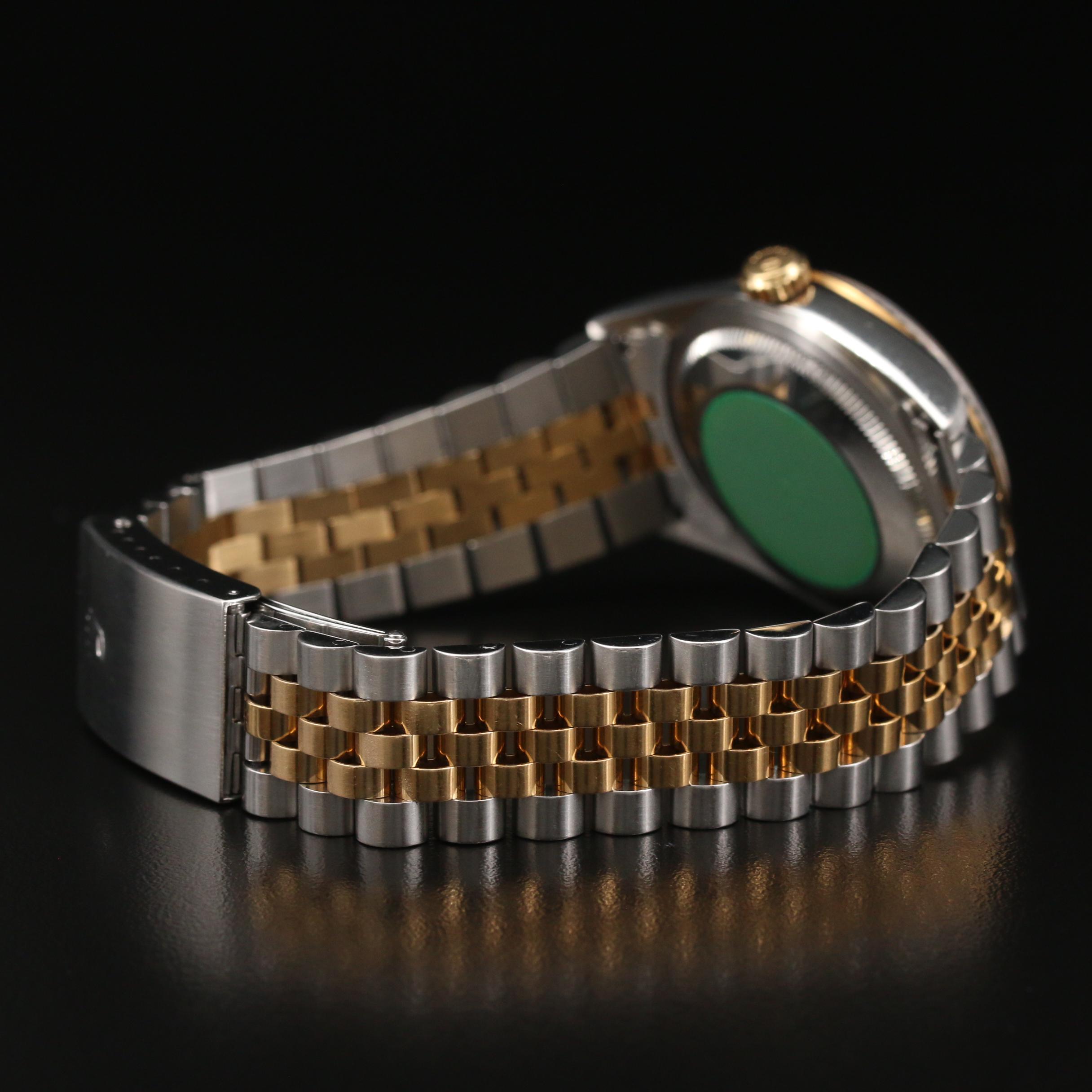 1997 Rolex Datejust 18K Gold and Stainless Steel Automatic Watch