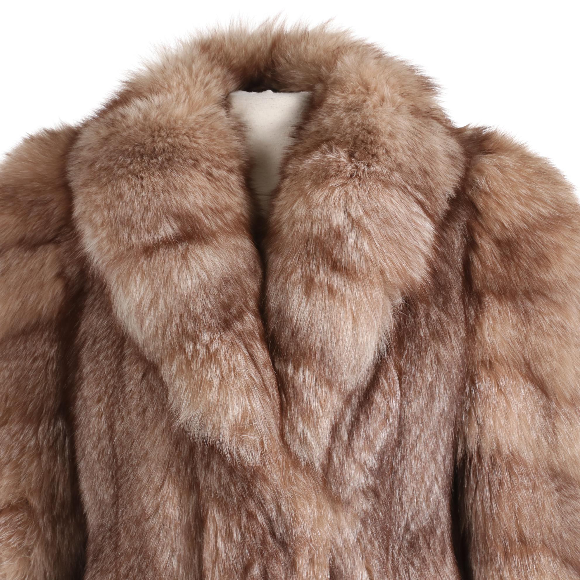 Silver Fox Fur Coat by Max Zeller Furs
