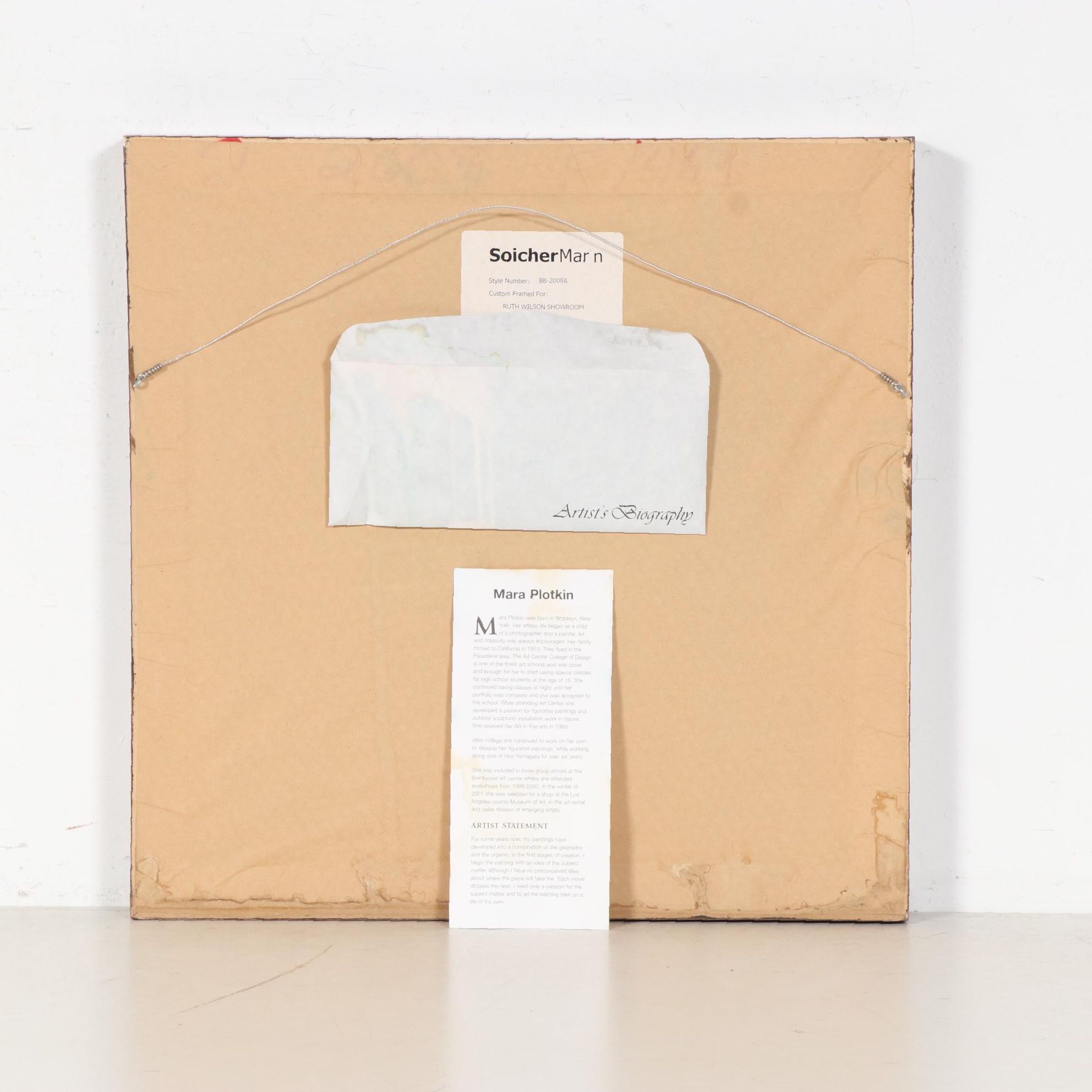 Mara Plotkin Color Field Style Oil Painting, Late 20th Century