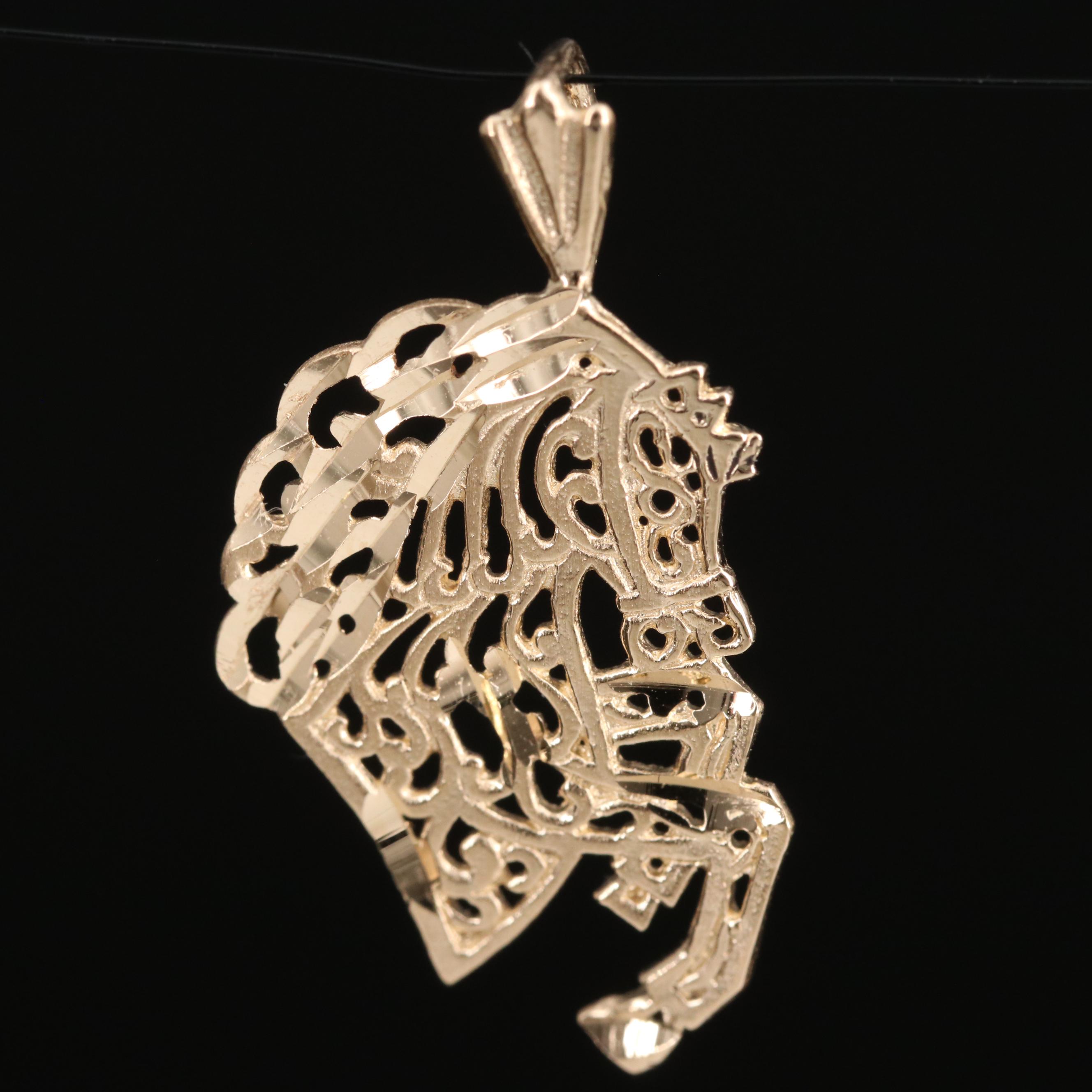 Michael Anthony 14K Equestrian Pendant