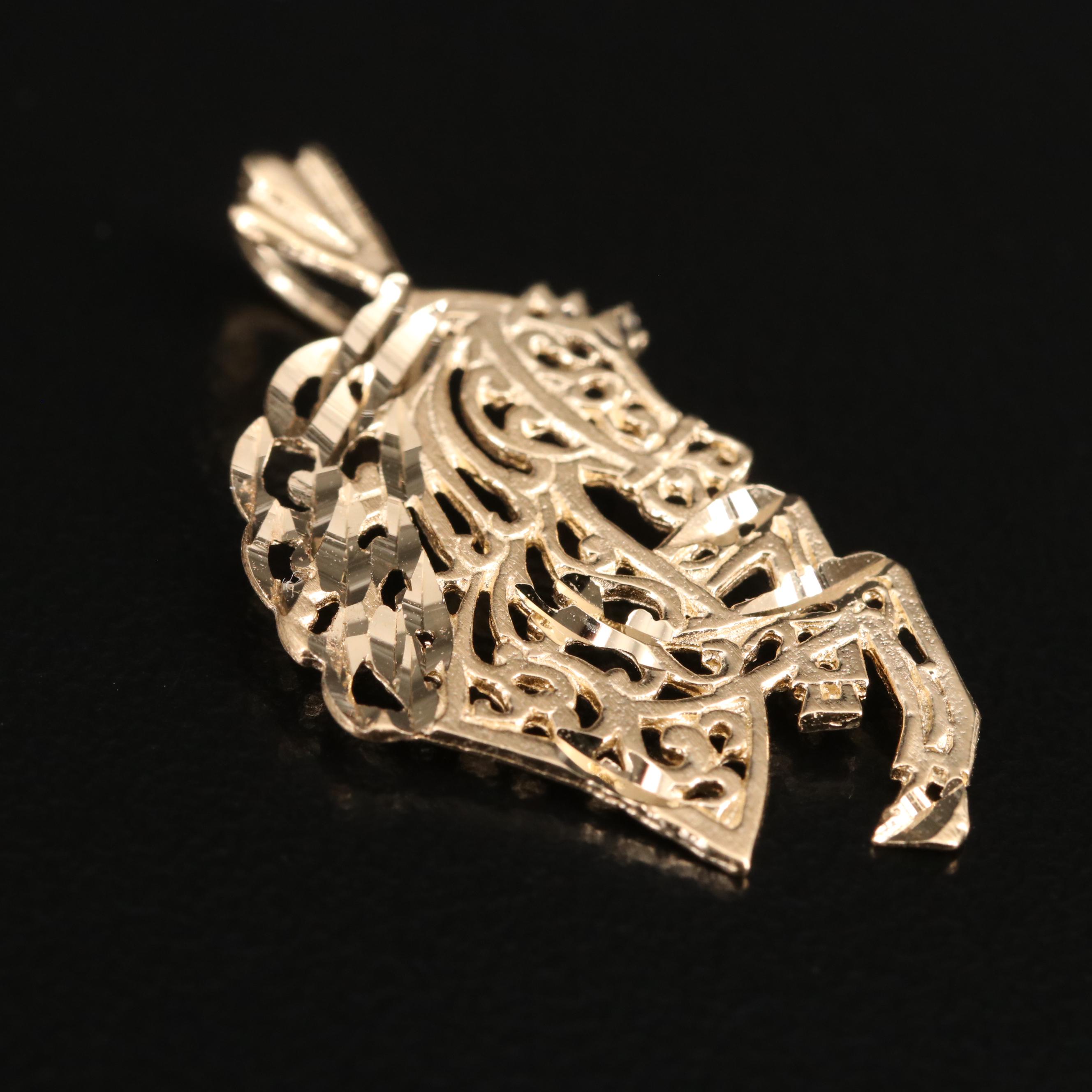 Michael Anthony 14K Equestrian Pendant