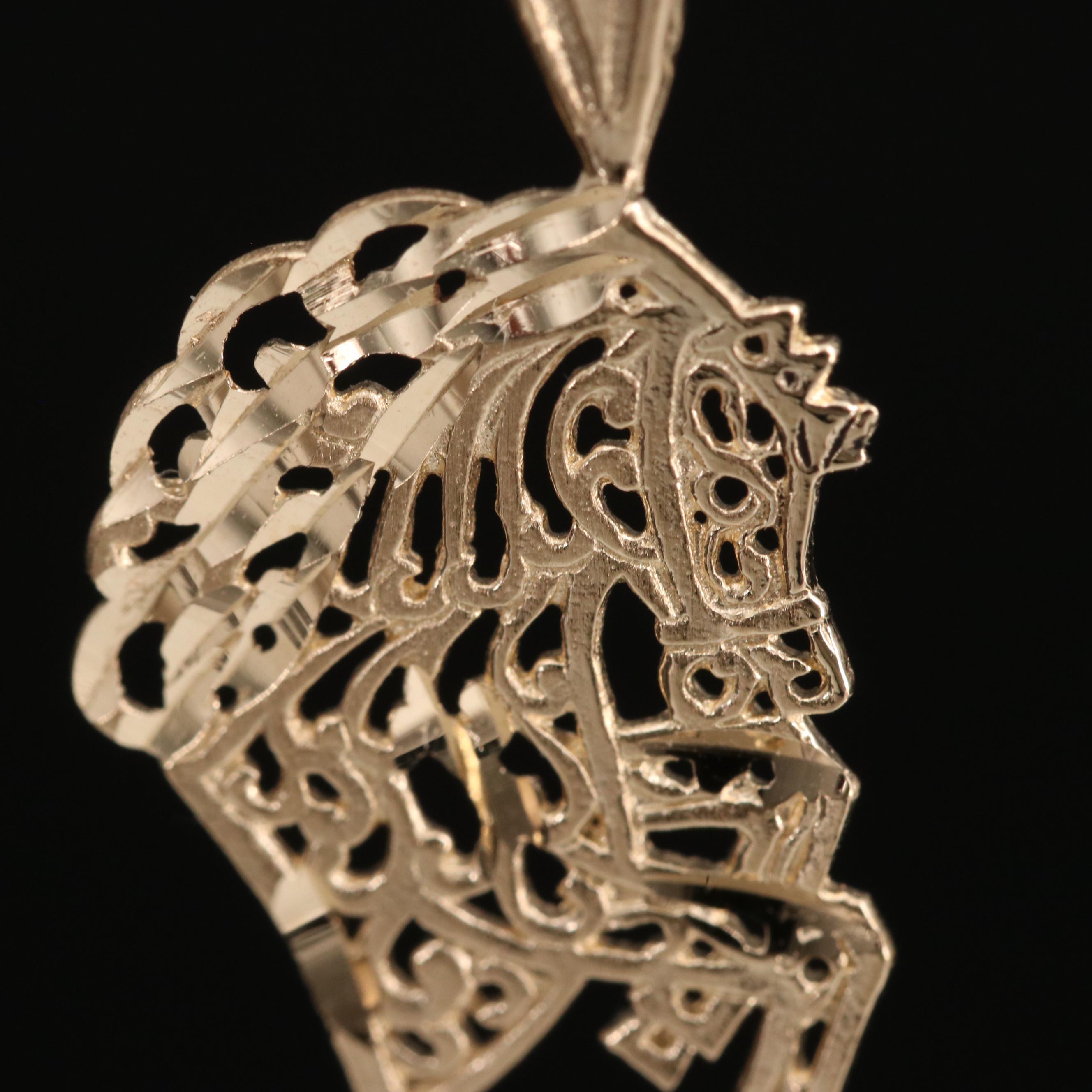 Michael Anthony 14K Equestrian Pendant