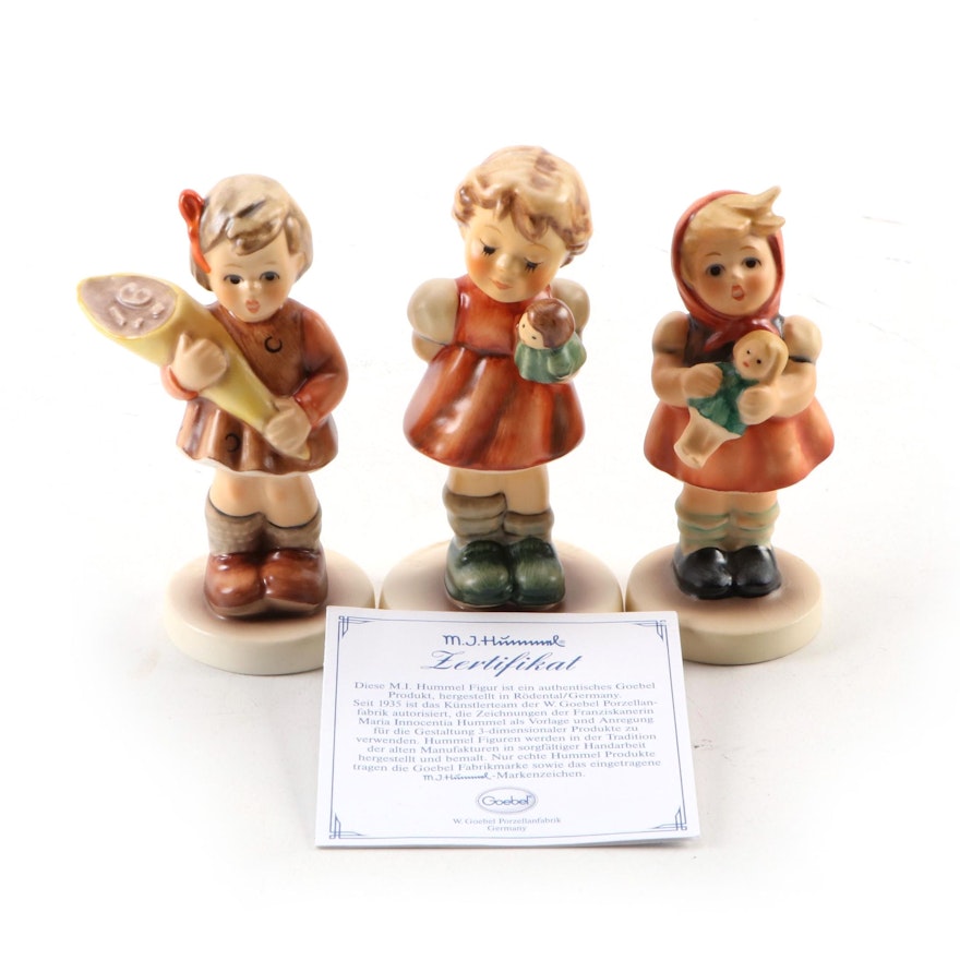 Goebel "A Sweet Offering" and "Puppet Princess" with Other Hummel Figurines