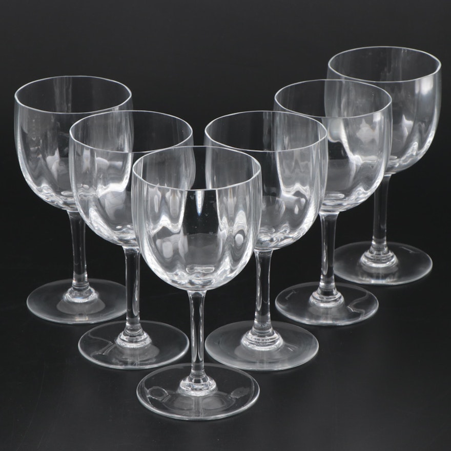 Baccarat "Montaigne Optic" Tall Crystal Water Goblets