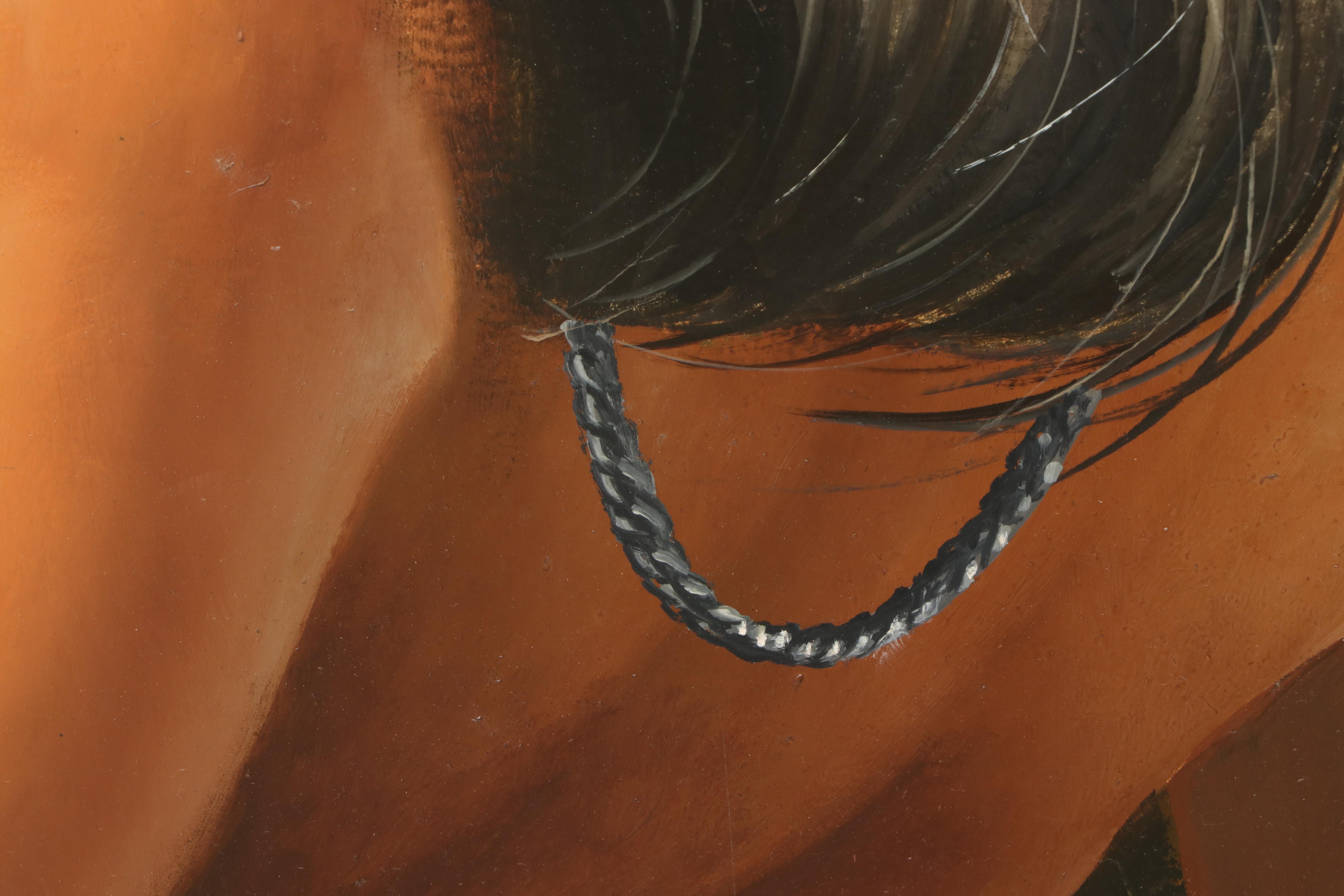 Paul Collins Oil Painting "Joe & Les," Late 20th Century