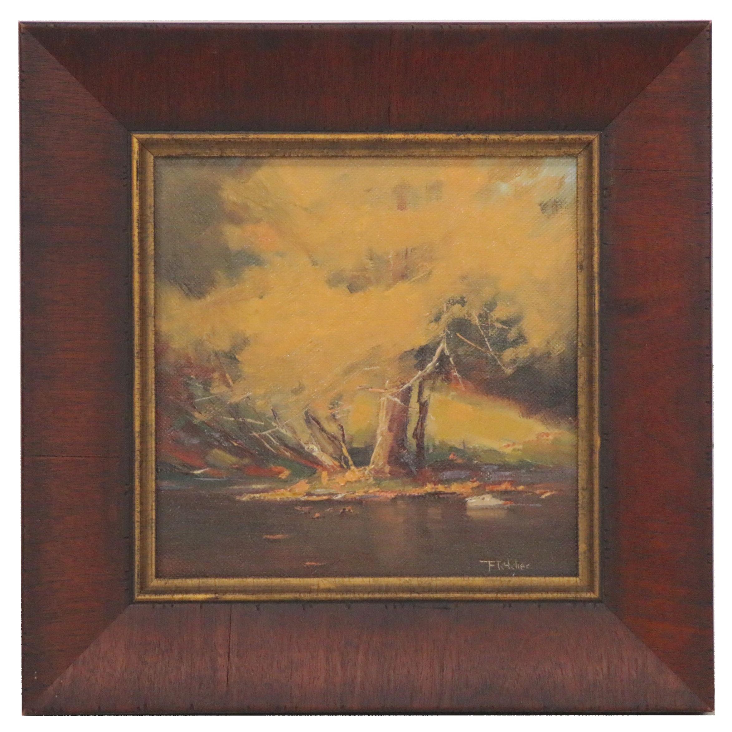 Bill Fletcher Oil Painting "Kentucky Gold," 21st Century