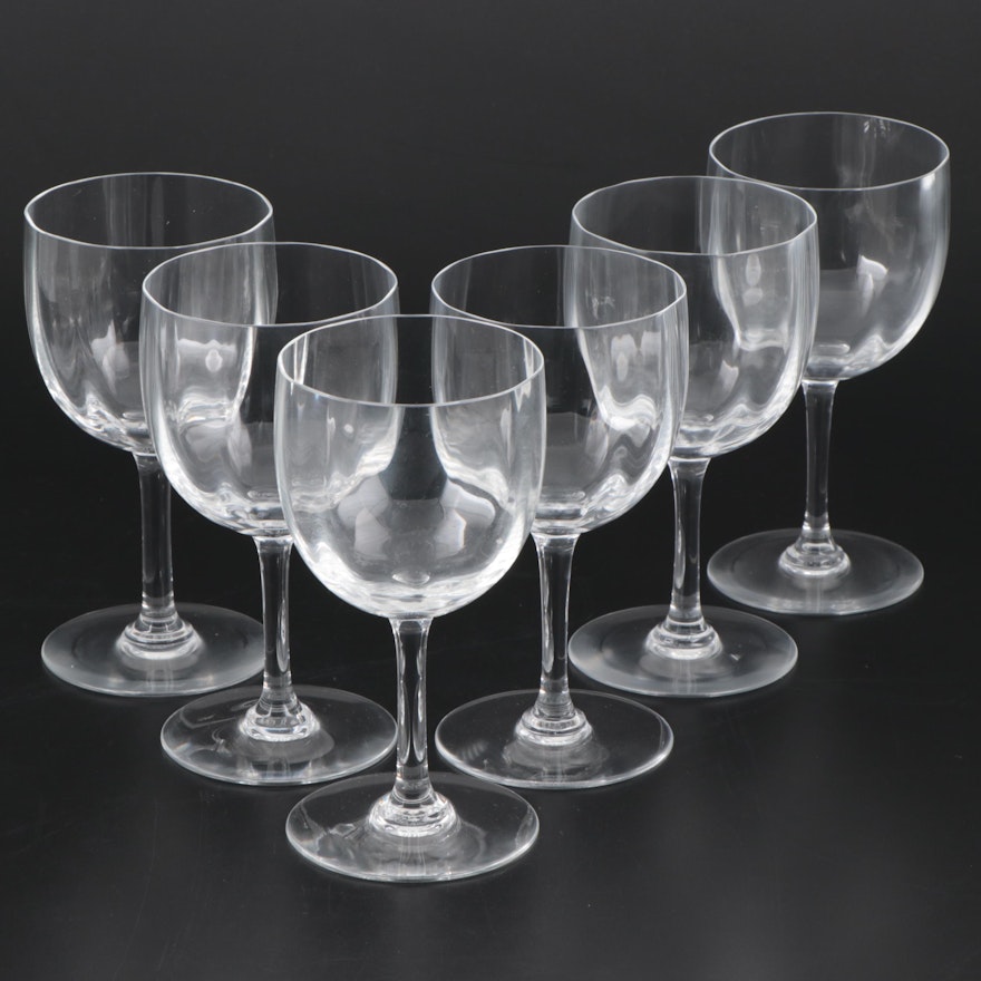 Baccarat "Montaigne Optic" Crystal Tall Water Goblets