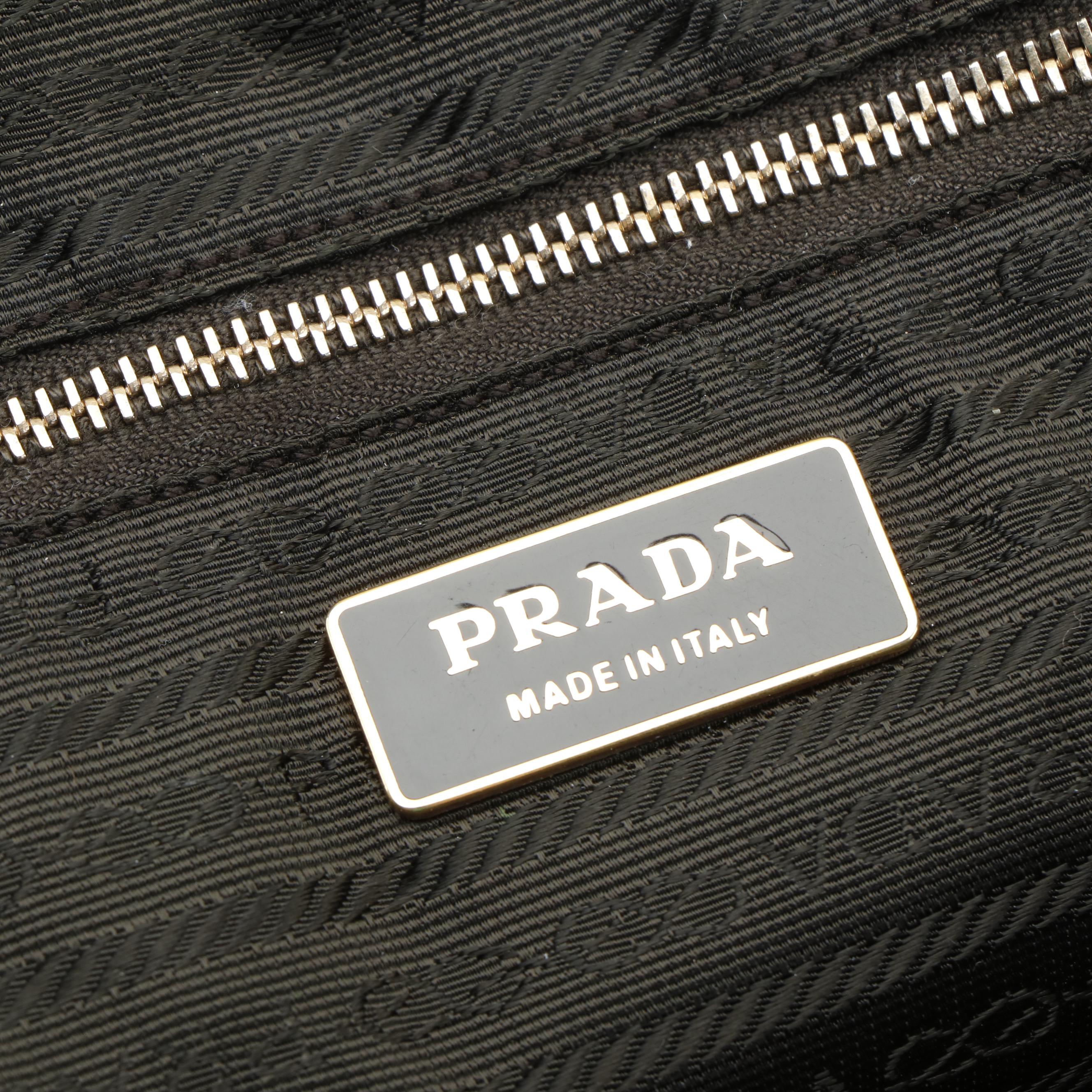 Prada Top Handle Bag in Beige Tessuto Nylon