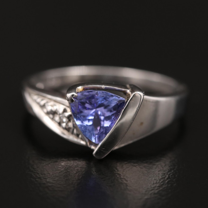 14K Tanzanite and Diamond Ring