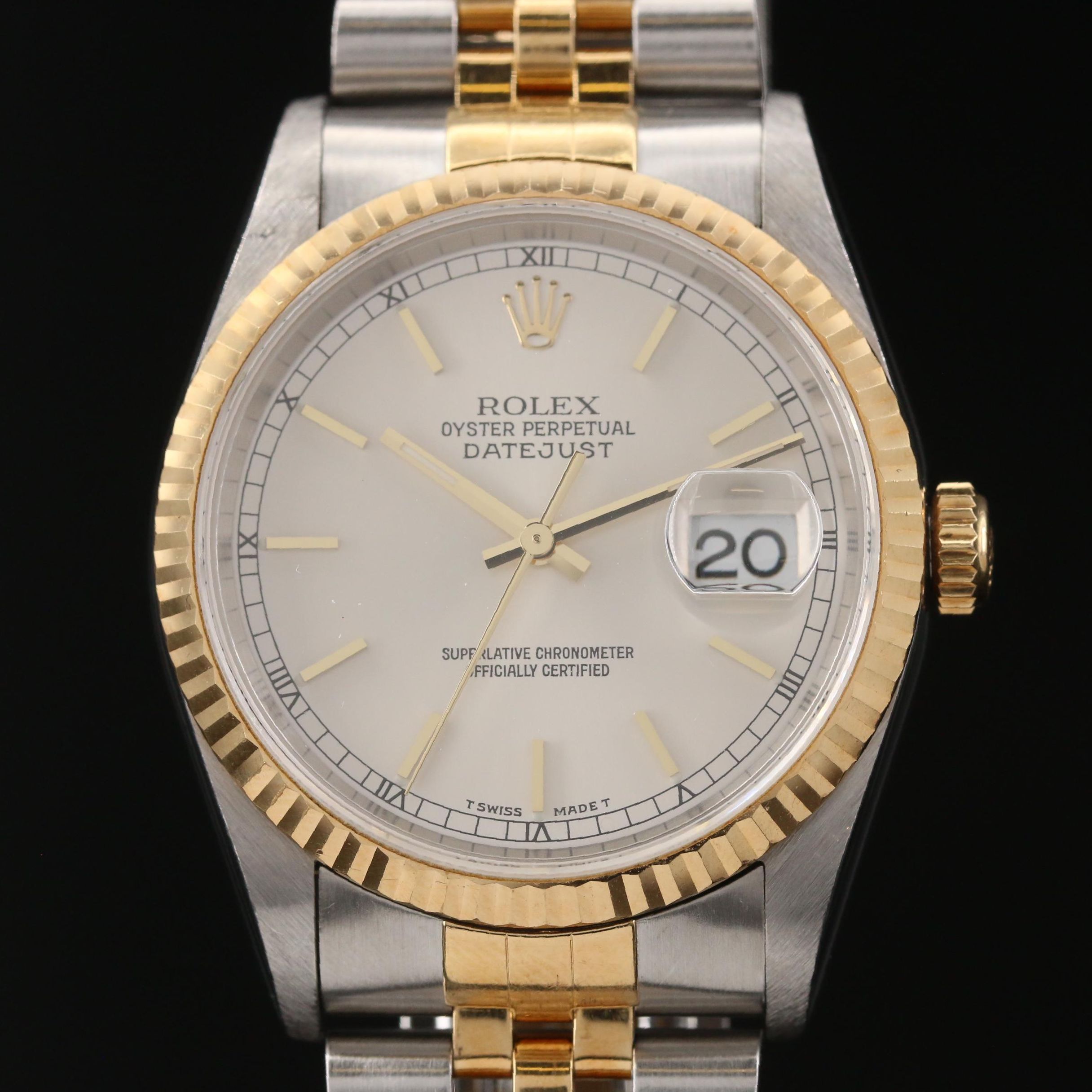 1997 Rolex Datejust 18K Gold and Stainless Steel Automatic Watch