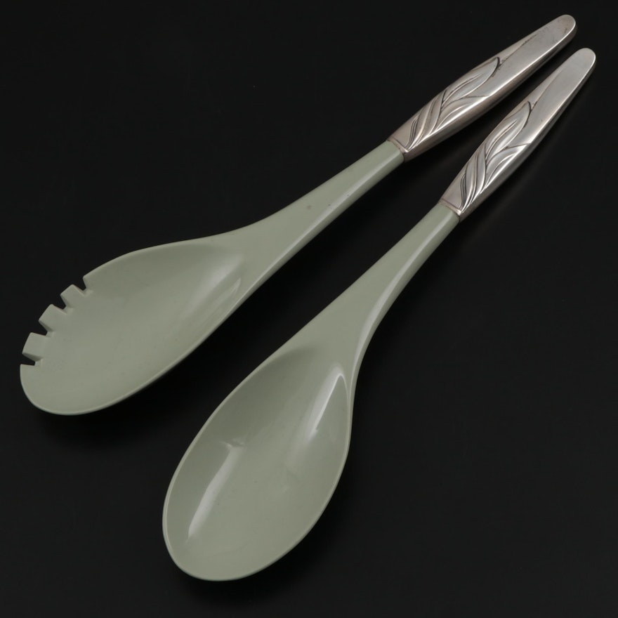 Towle "Southwind" Sterling Silver and Plastic Salad Serving Set