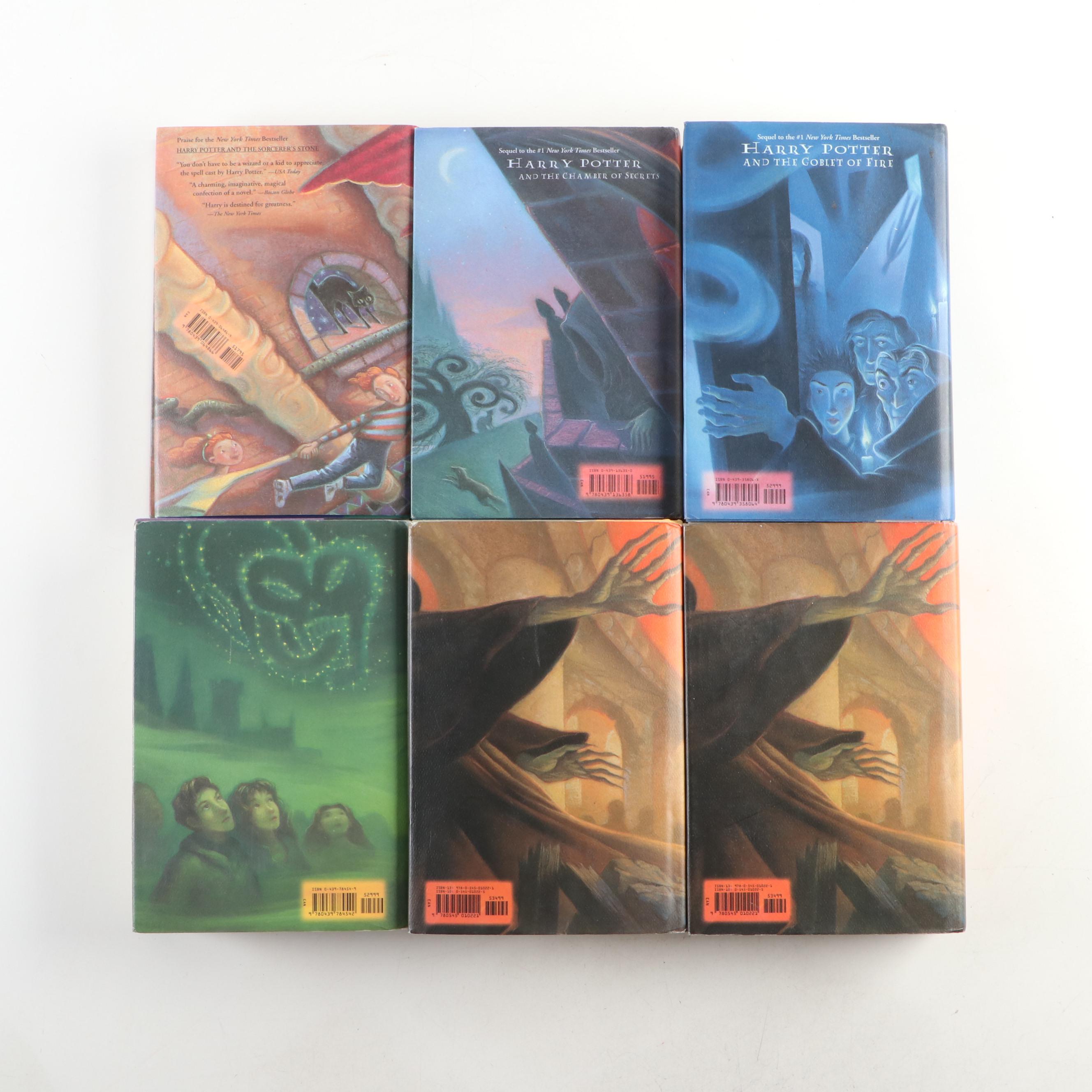 Partial First American Edition "Harry Potter" Series by J. K. Rowling