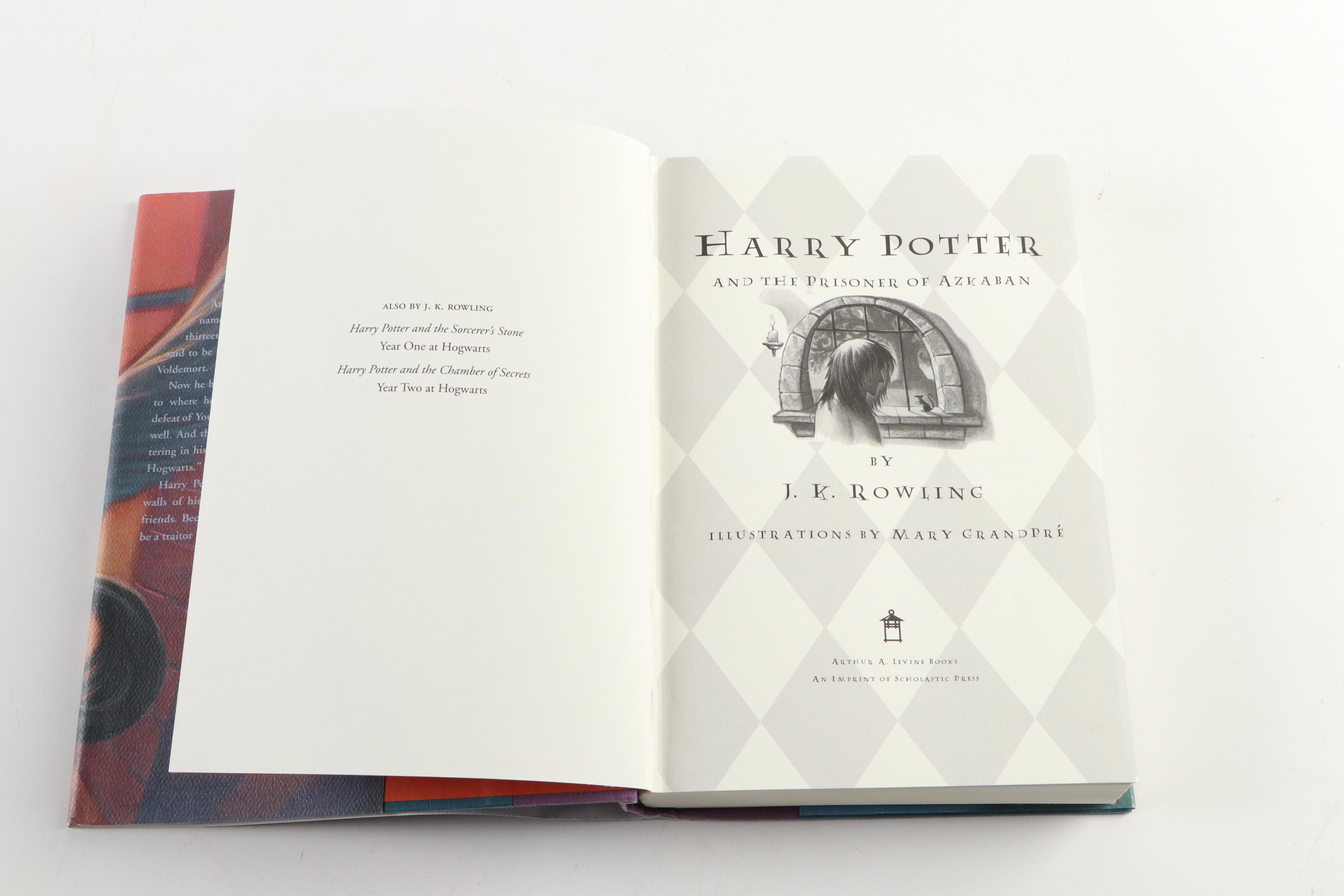 Partial First American Edition "Harry Potter" Series by J. K. Rowling