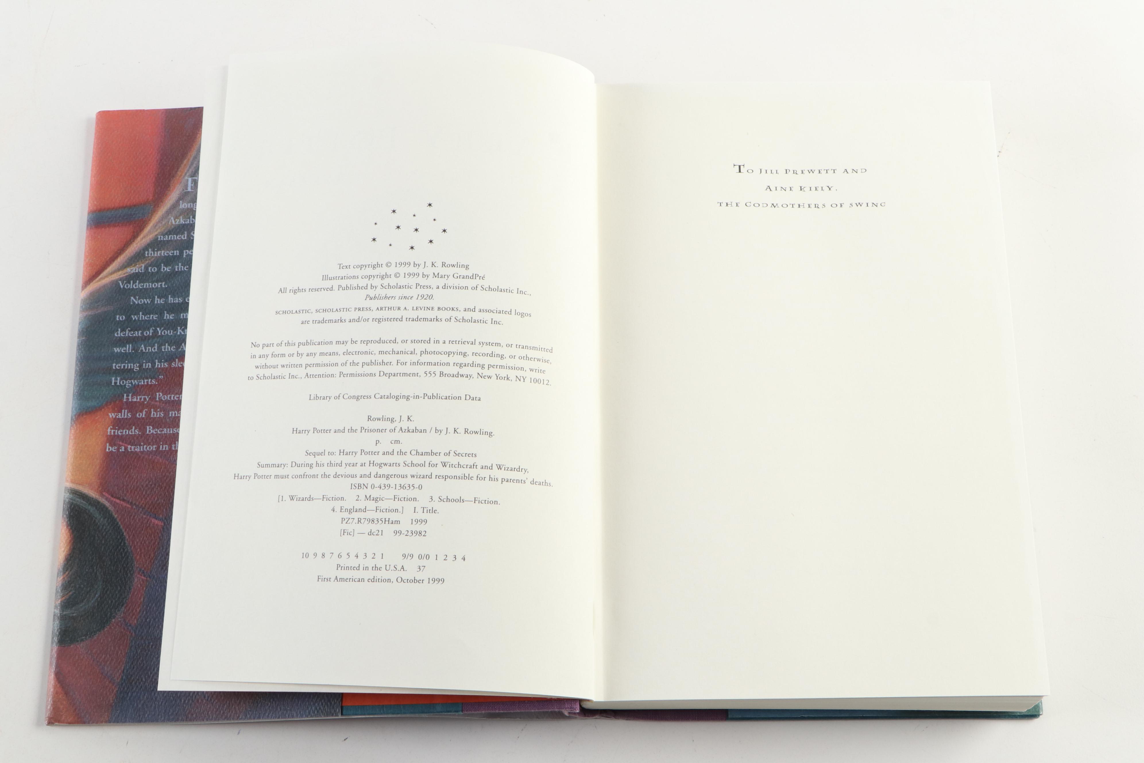 Partial First American Edition "Harry Potter" Series by J. K. Rowling