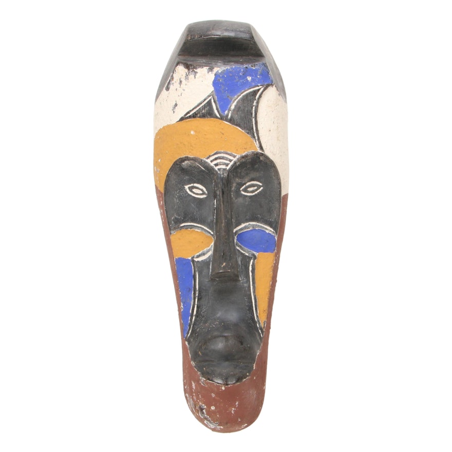 West African Style Decorative Polychrome Mask