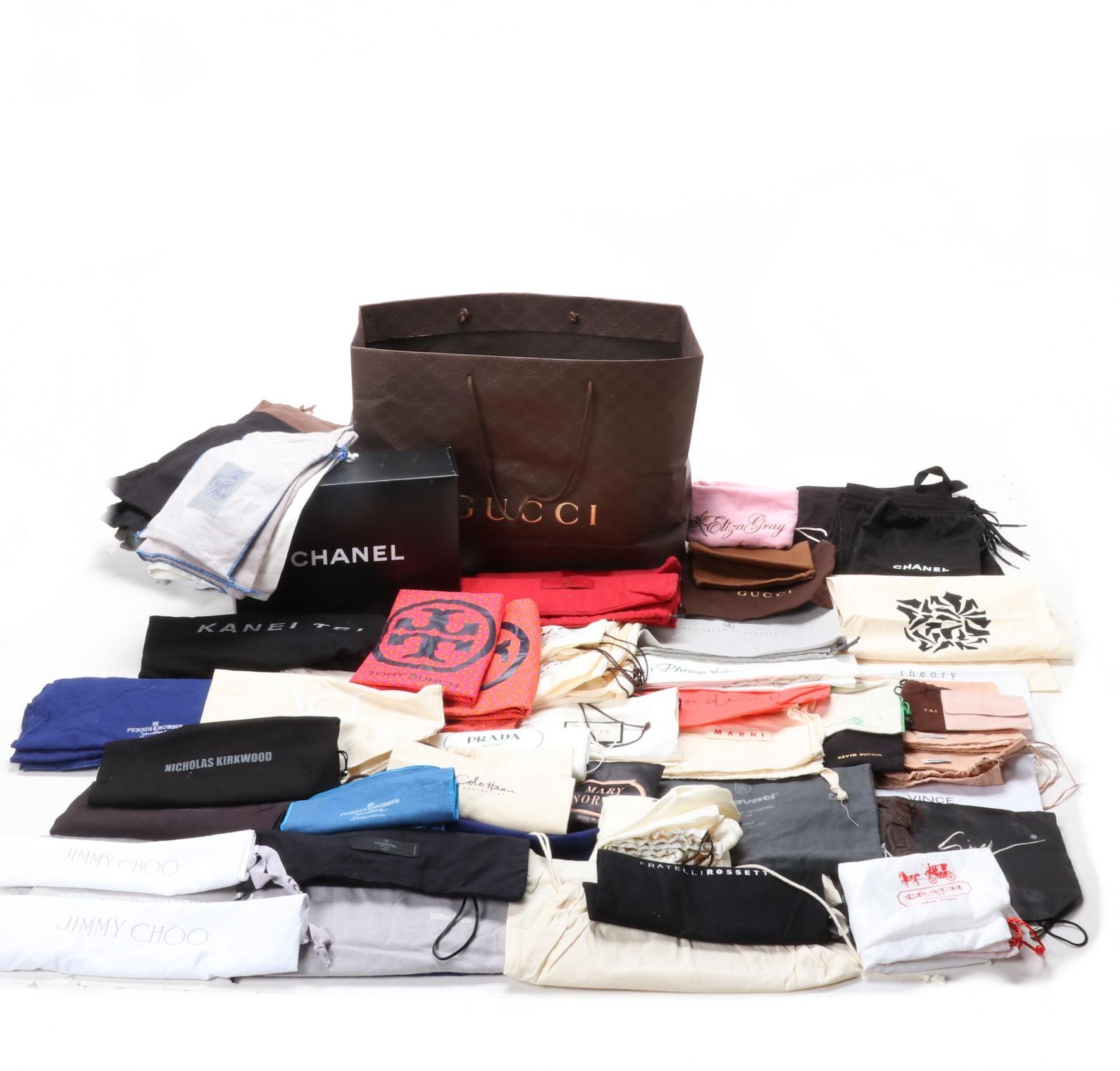 Chanel, Prada, Gucci, Valentino and Other Designer Dust Covers, Boxes and Bags