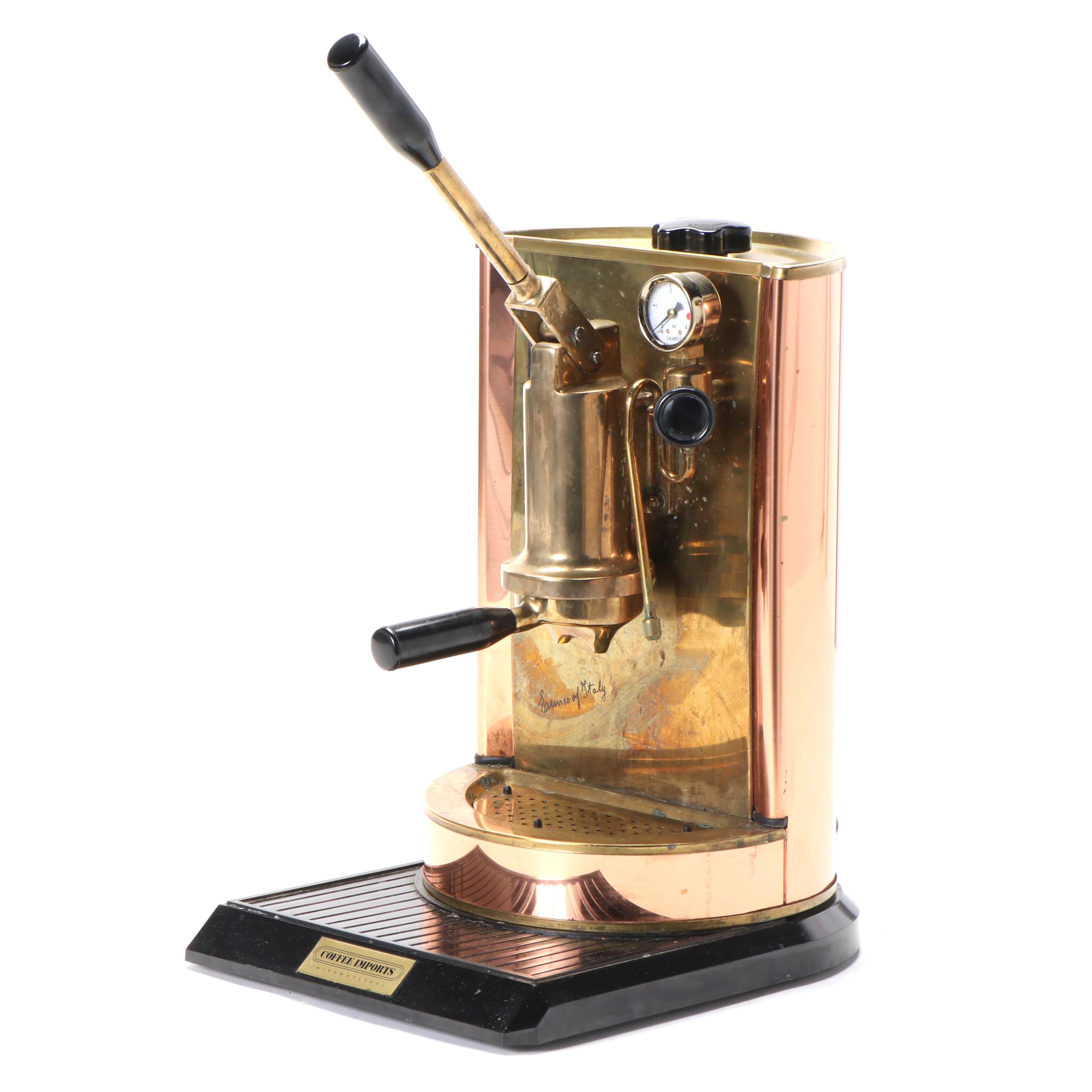 Enrico of Italy Coffee Imports International Copper Espresso Machine