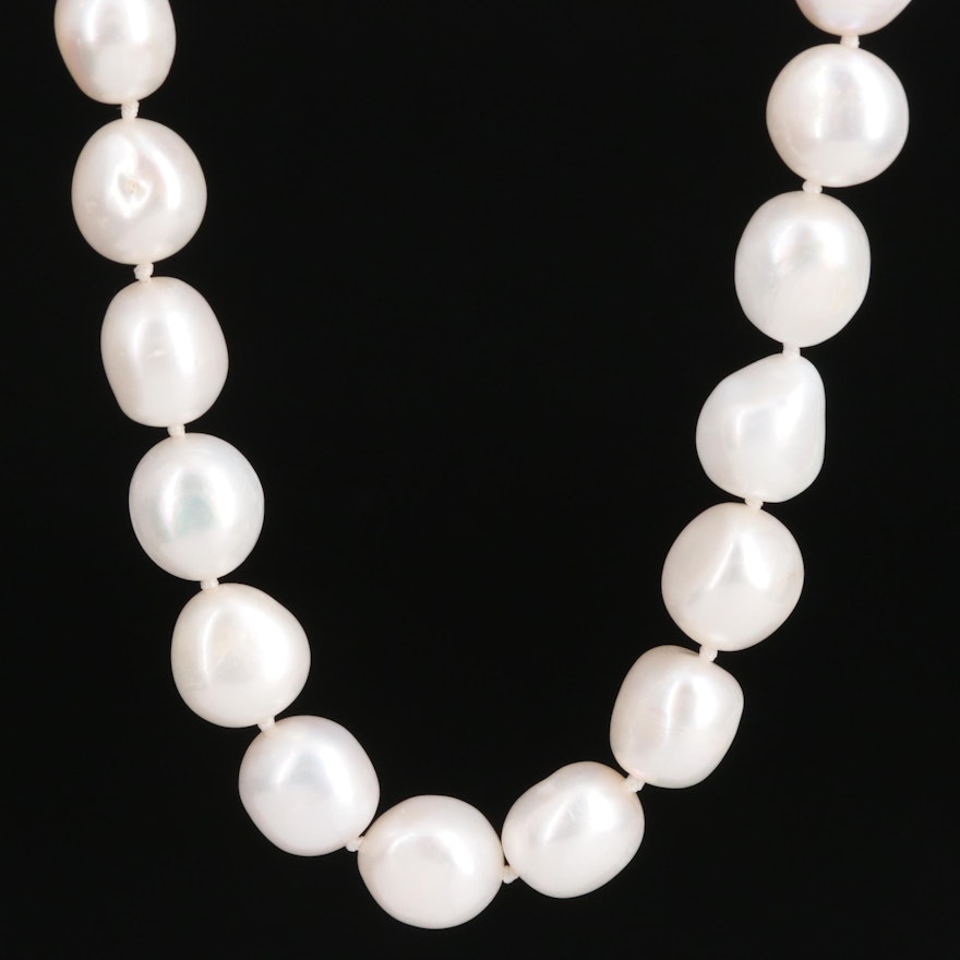 Single Strand Individually Knotted Endless Pearl Necklace