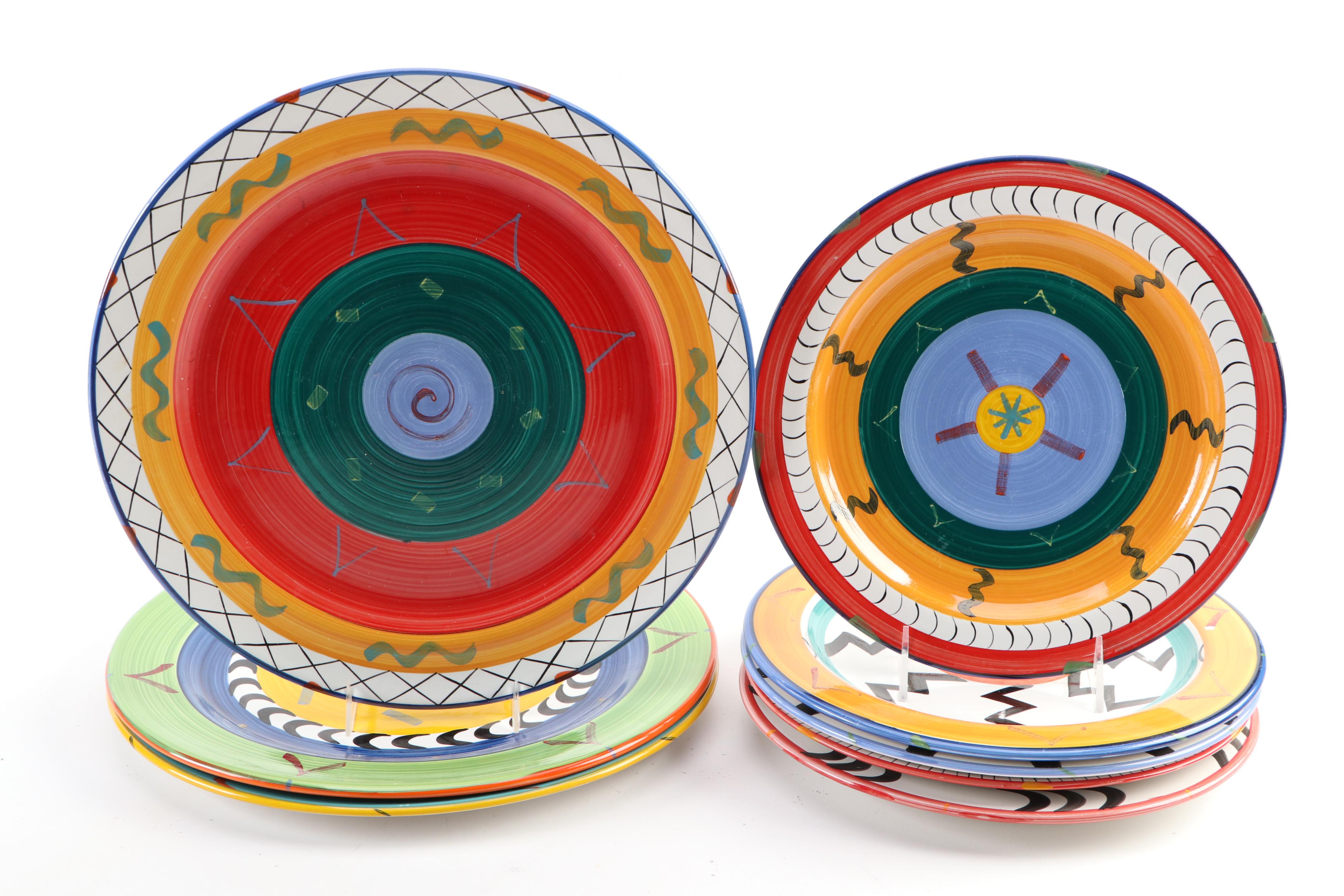 Clementina Ceramic Studio "Africa Cafe" Dinnerware, Late 20th Century