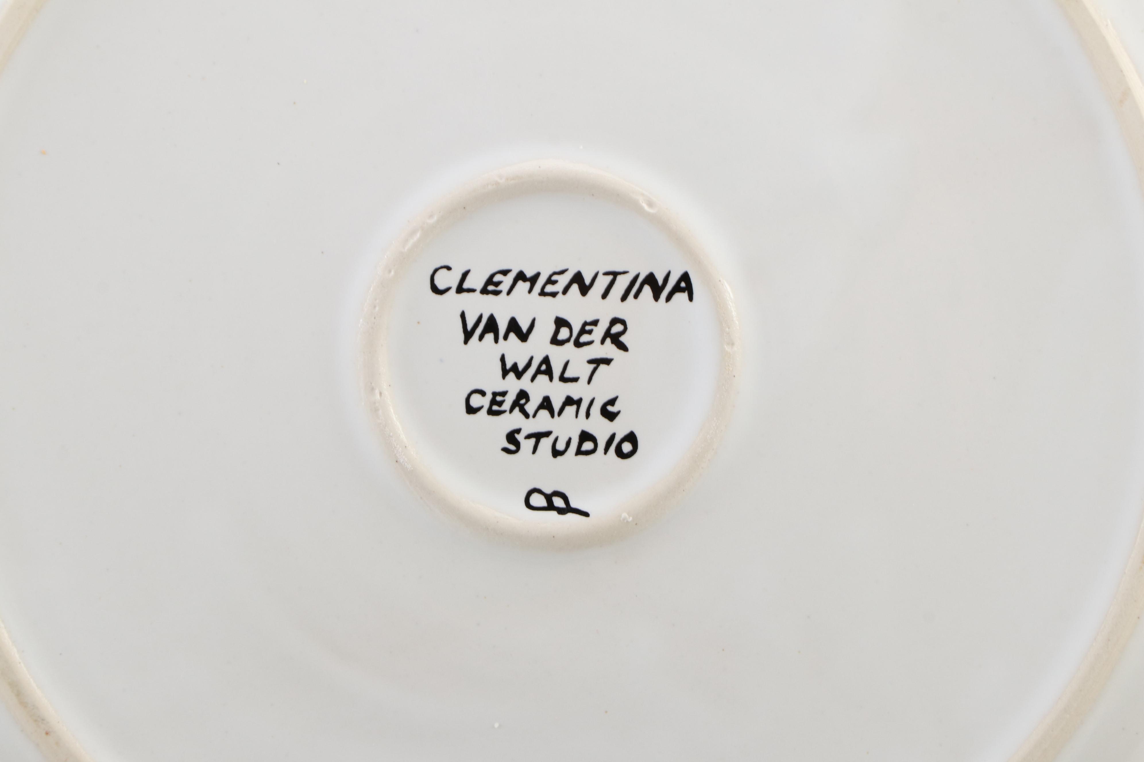 Clementina Ceramic Studio "Africa Cafe" Dinnerware, Late 20th Century