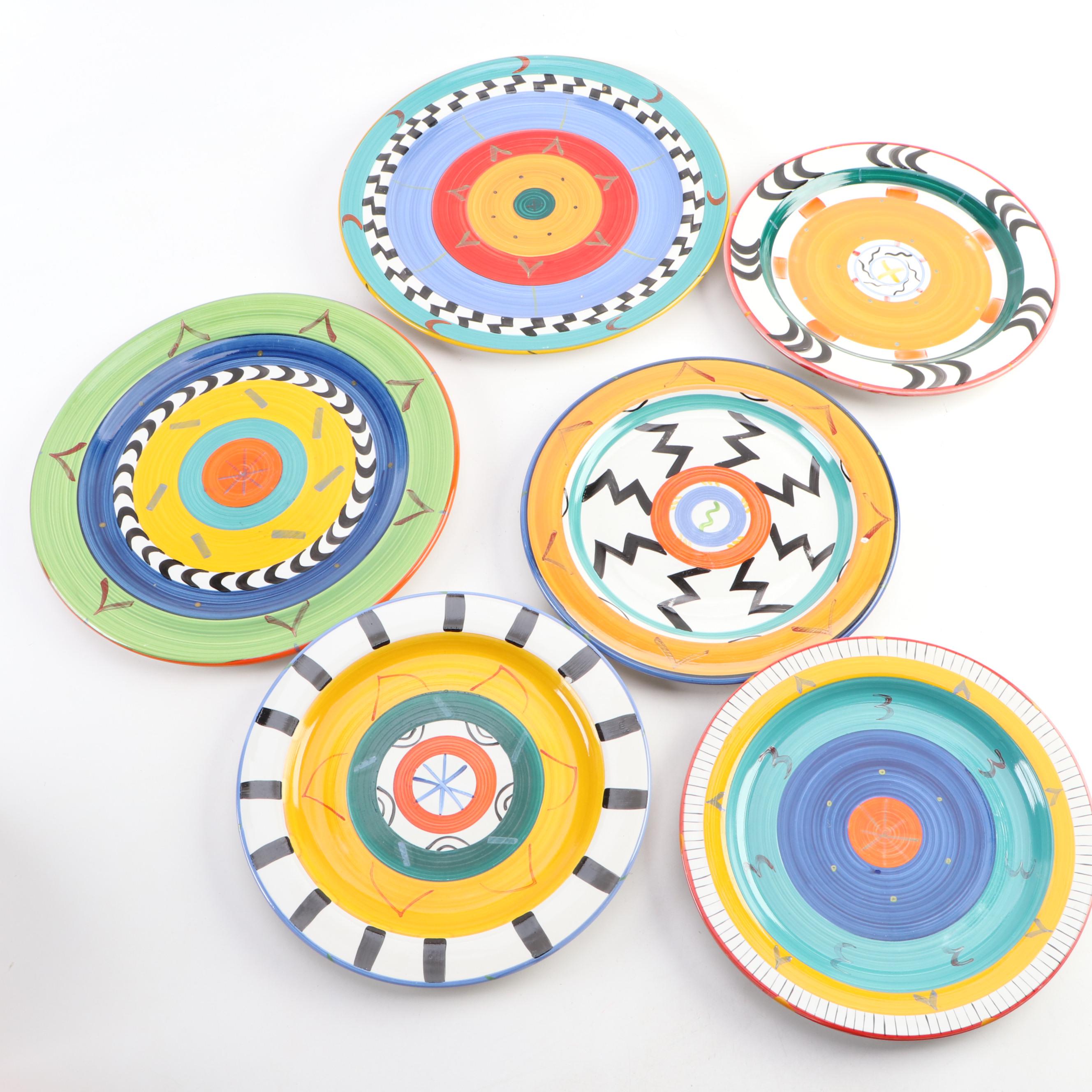 Clementina Ceramic Studio "Africa Cafe" Dinnerware, Late 20th Century