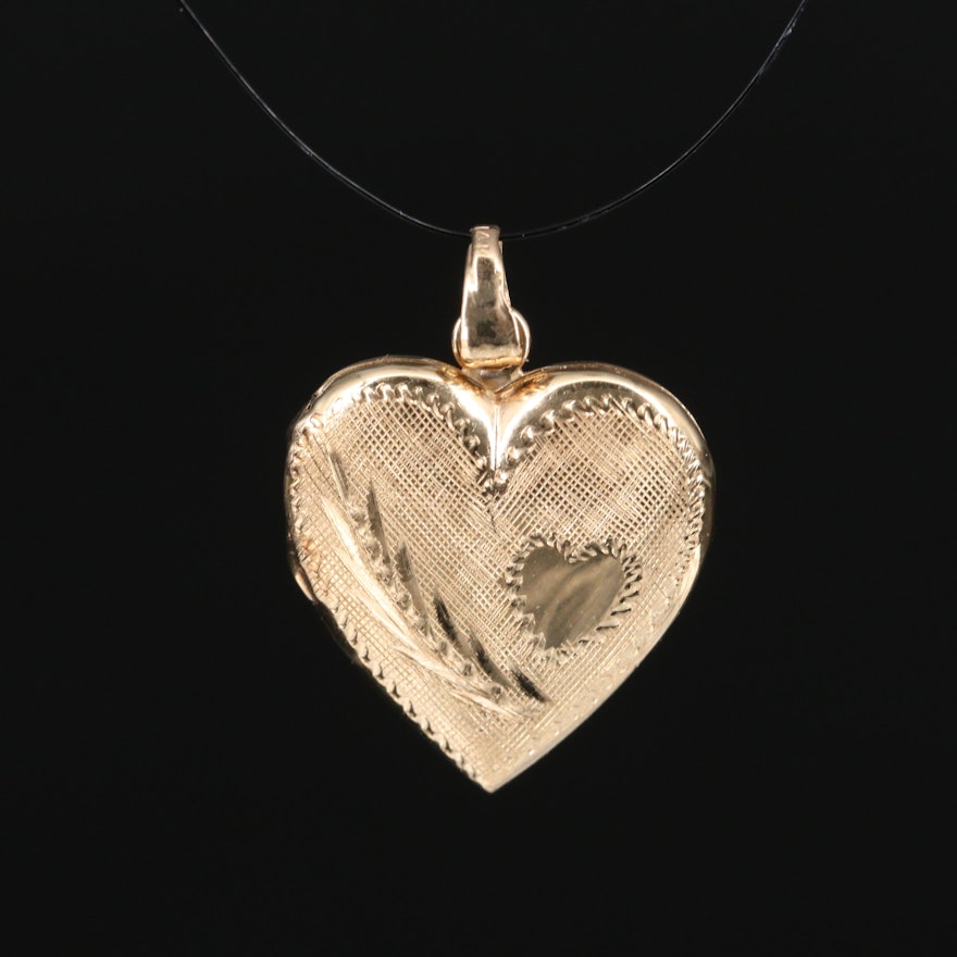 Vintage 14K Heart Locket