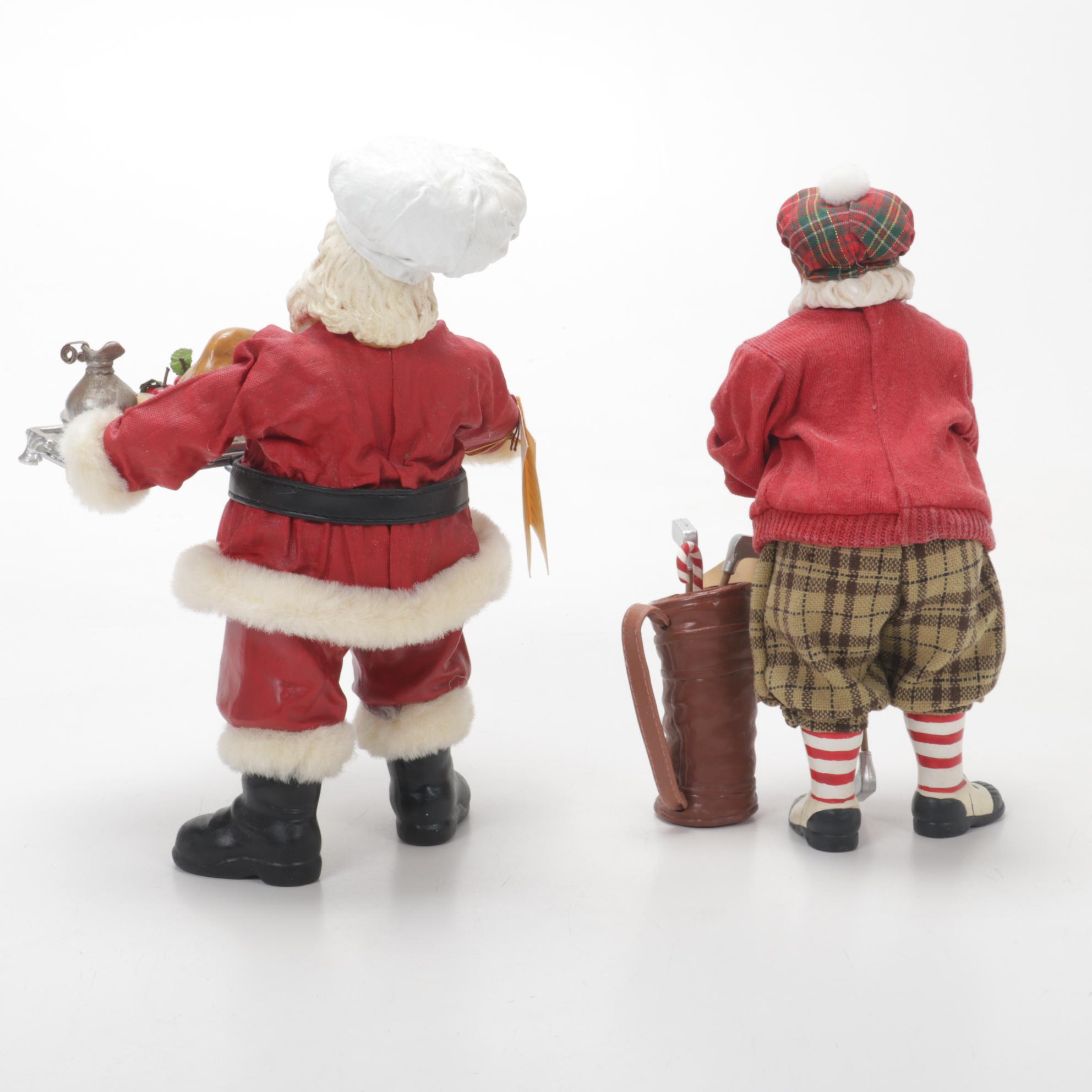 Possible Dreams Clothtique and KSA Collectibles Santa Figurines