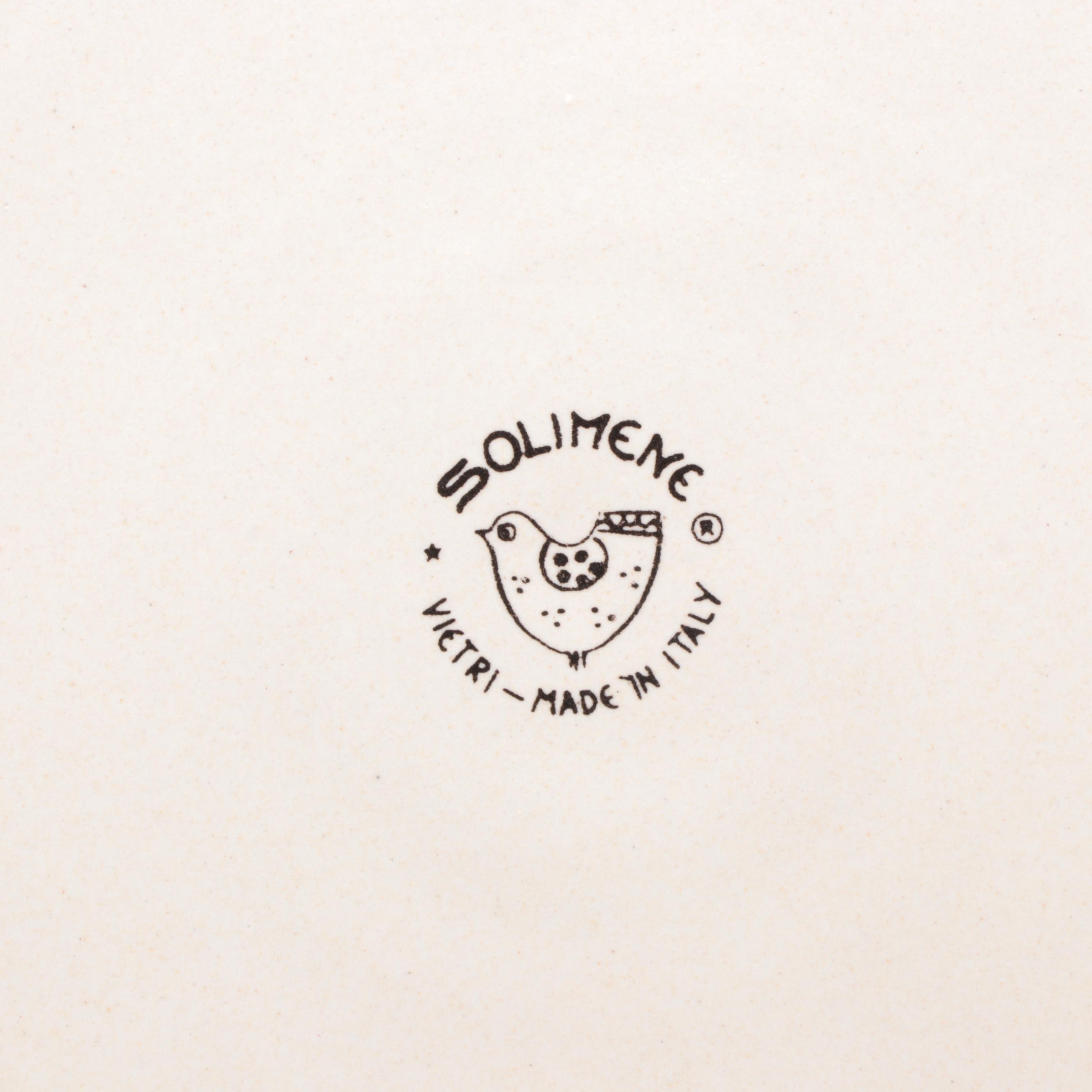 Solimene of Vietri Floral Ceramic Dinnerware and Serving Bowls