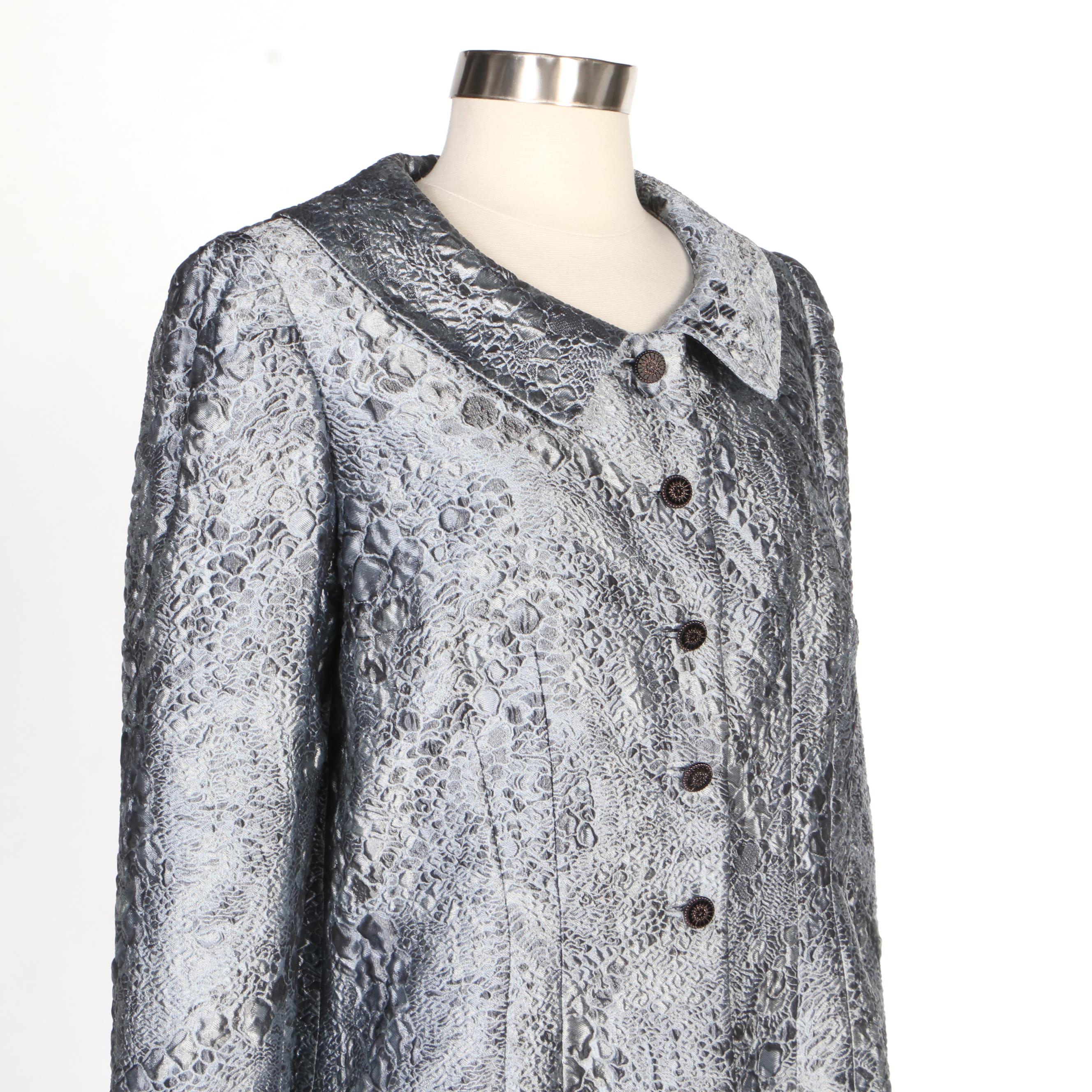 Peggy Jennings Full-Length Evening Skirt Set and Embellished Tweed Jacket