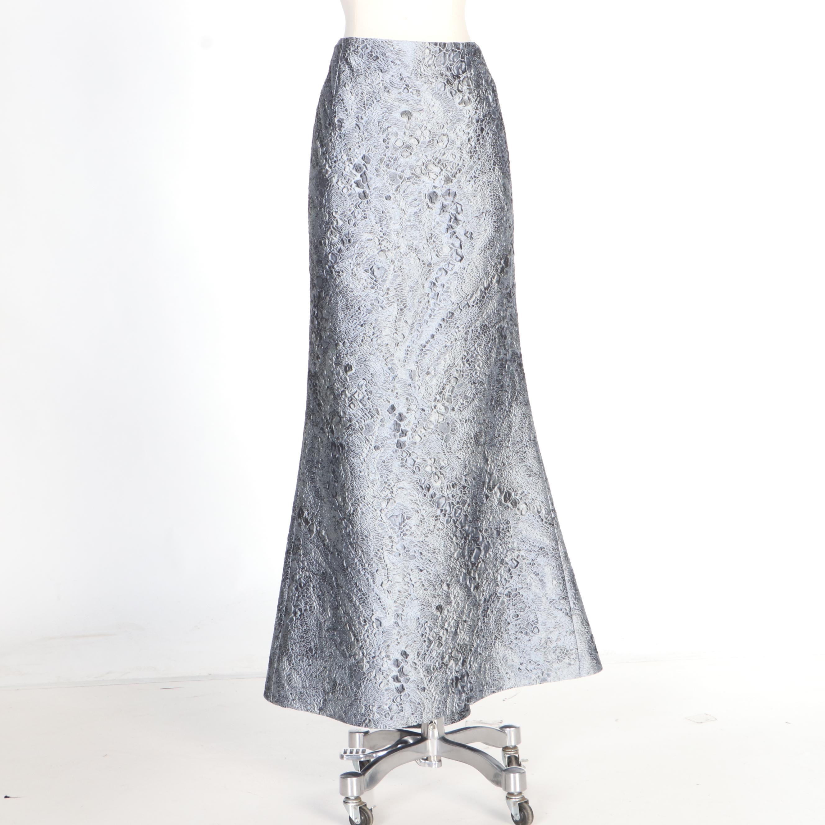 Peggy Jennings Full-Length Evening Skirt Set and Embellished Tweed Jacket