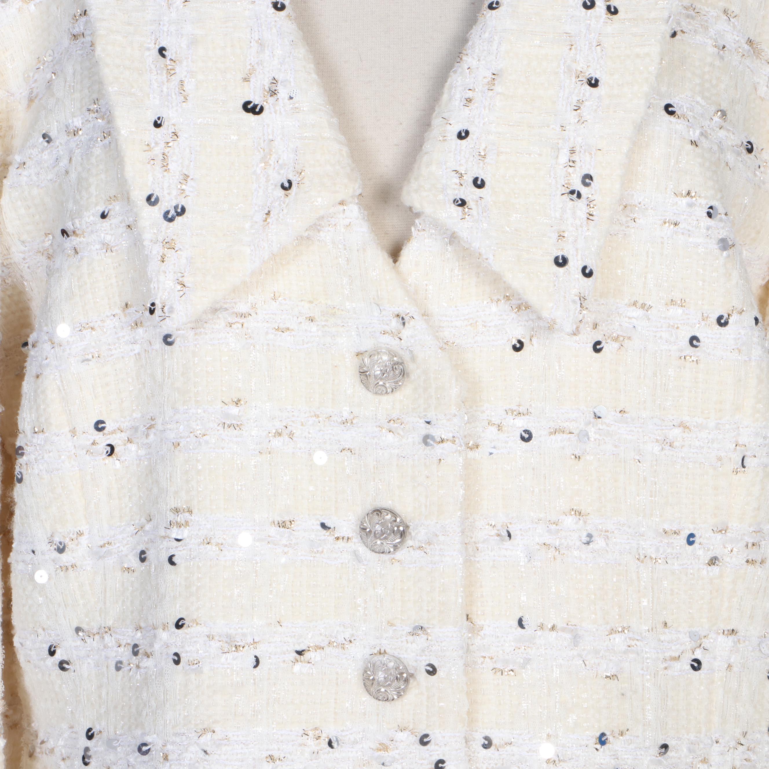 Peggy Jennings Full-Length Evening Skirt Set and Embellished Tweed Jacket