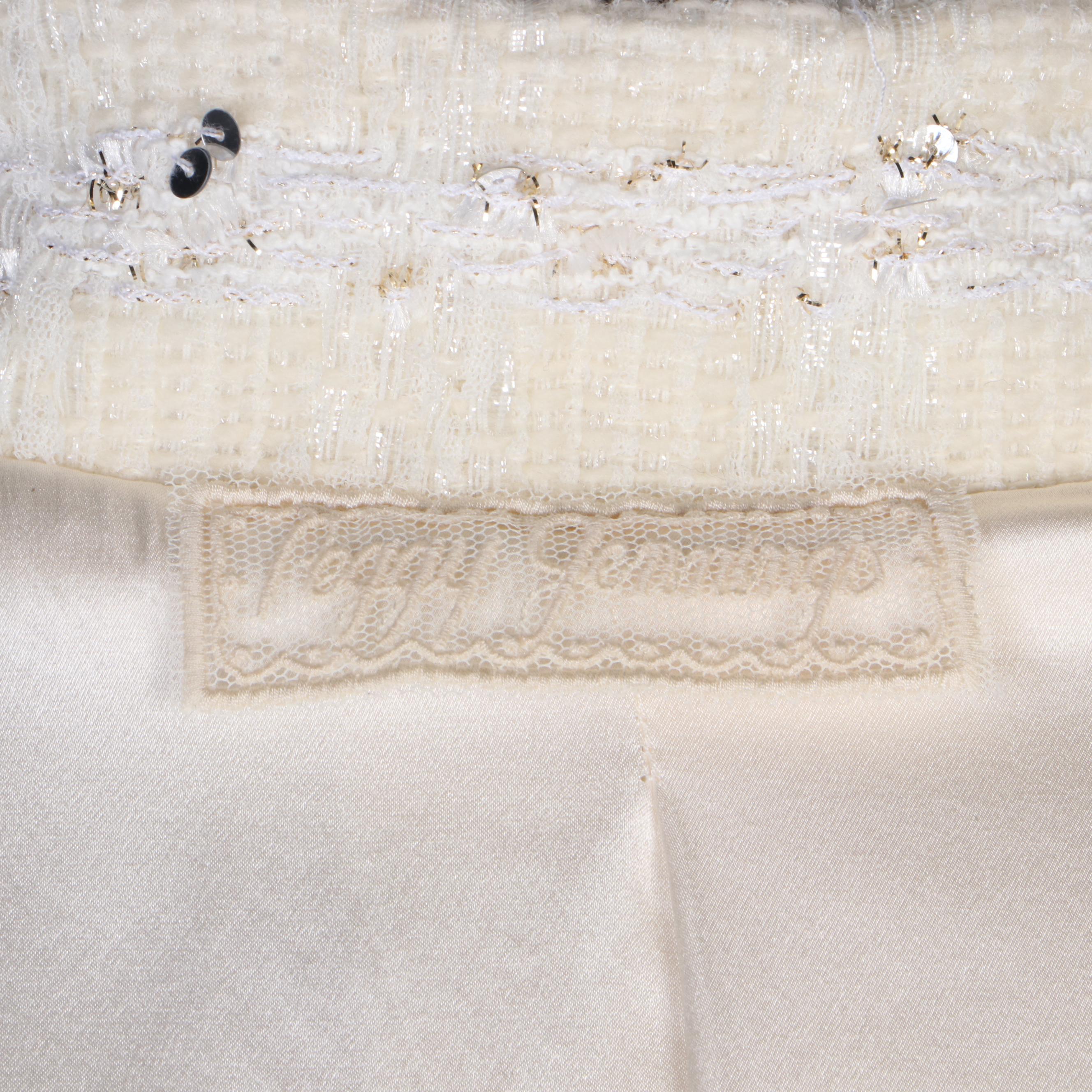 Peggy Jennings Full-Length Evening Skirt Set and Embellished Tweed Jacket