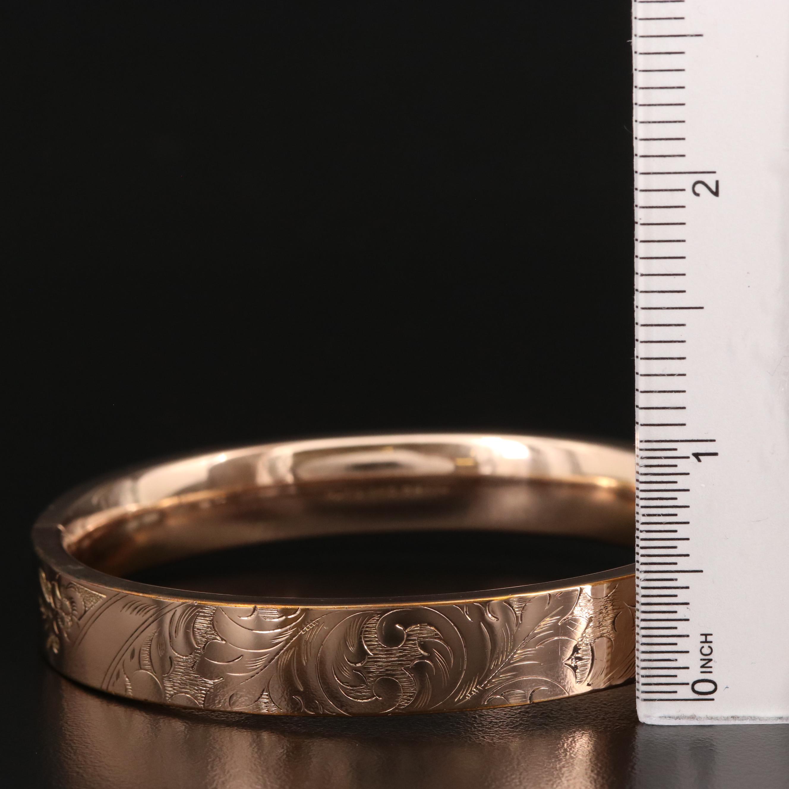 Vintage Bates & B. Scrollwork Bangle