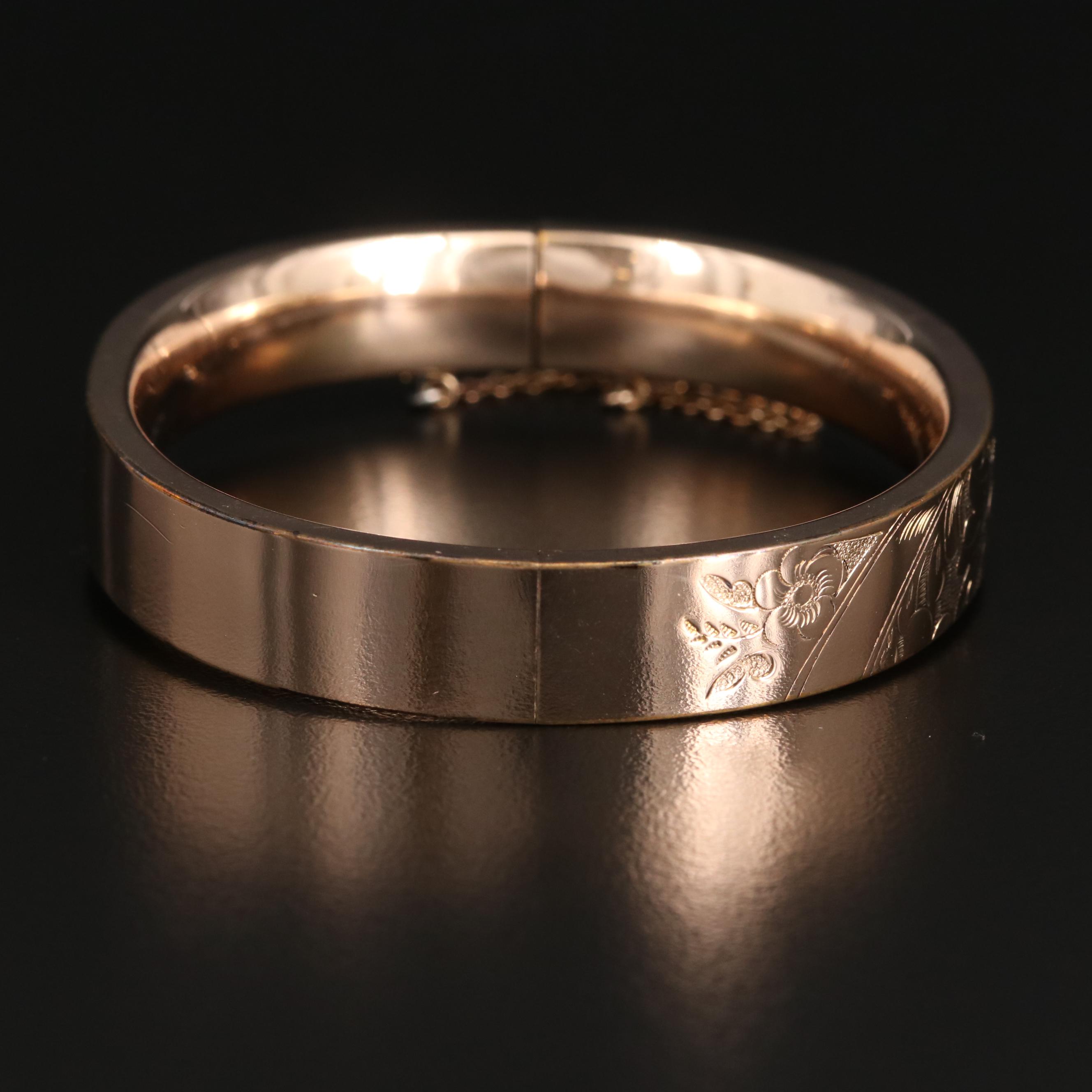 Vintage Bates & B. Scrollwork Bangle