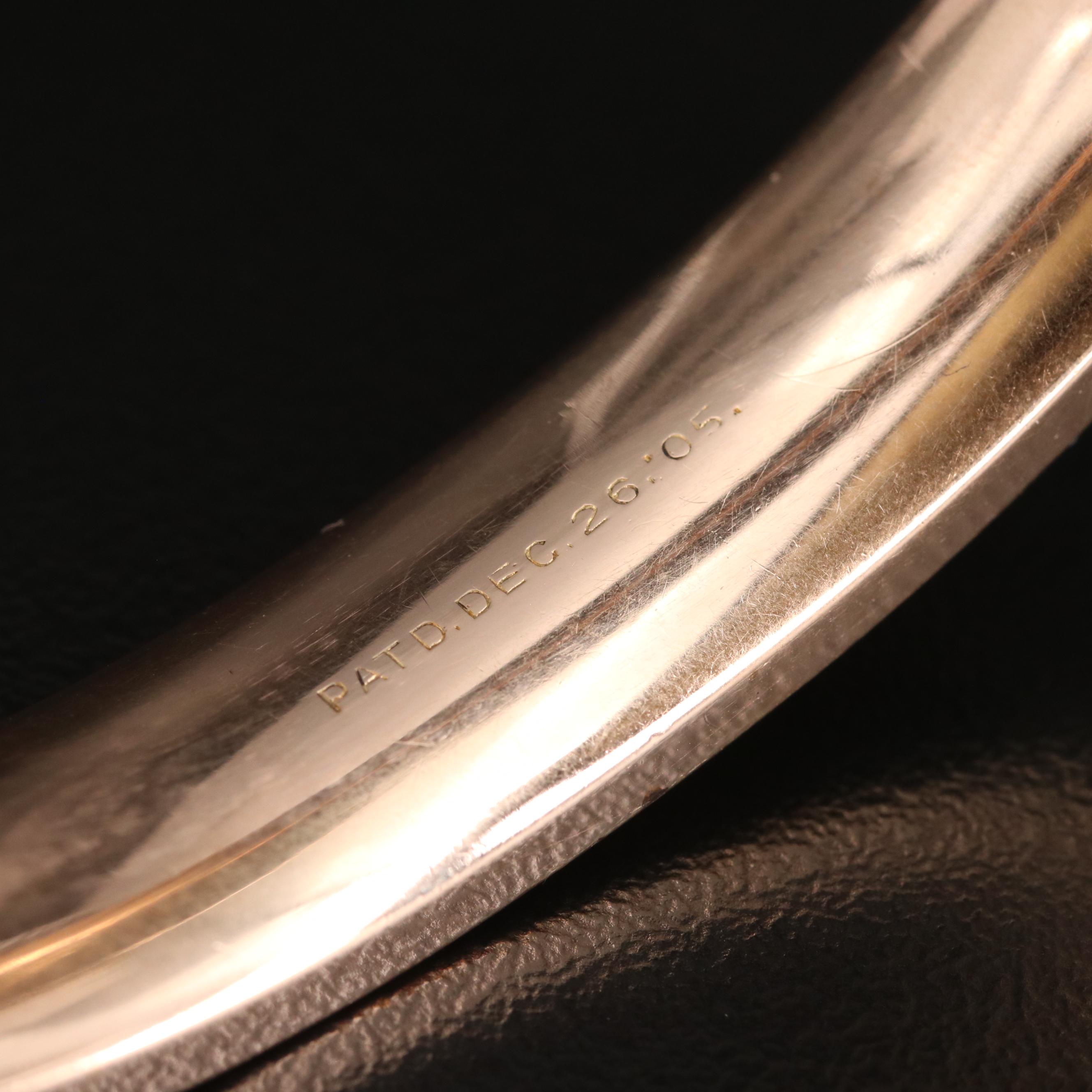 Vintage Bates & B. Scrollwork Bangle