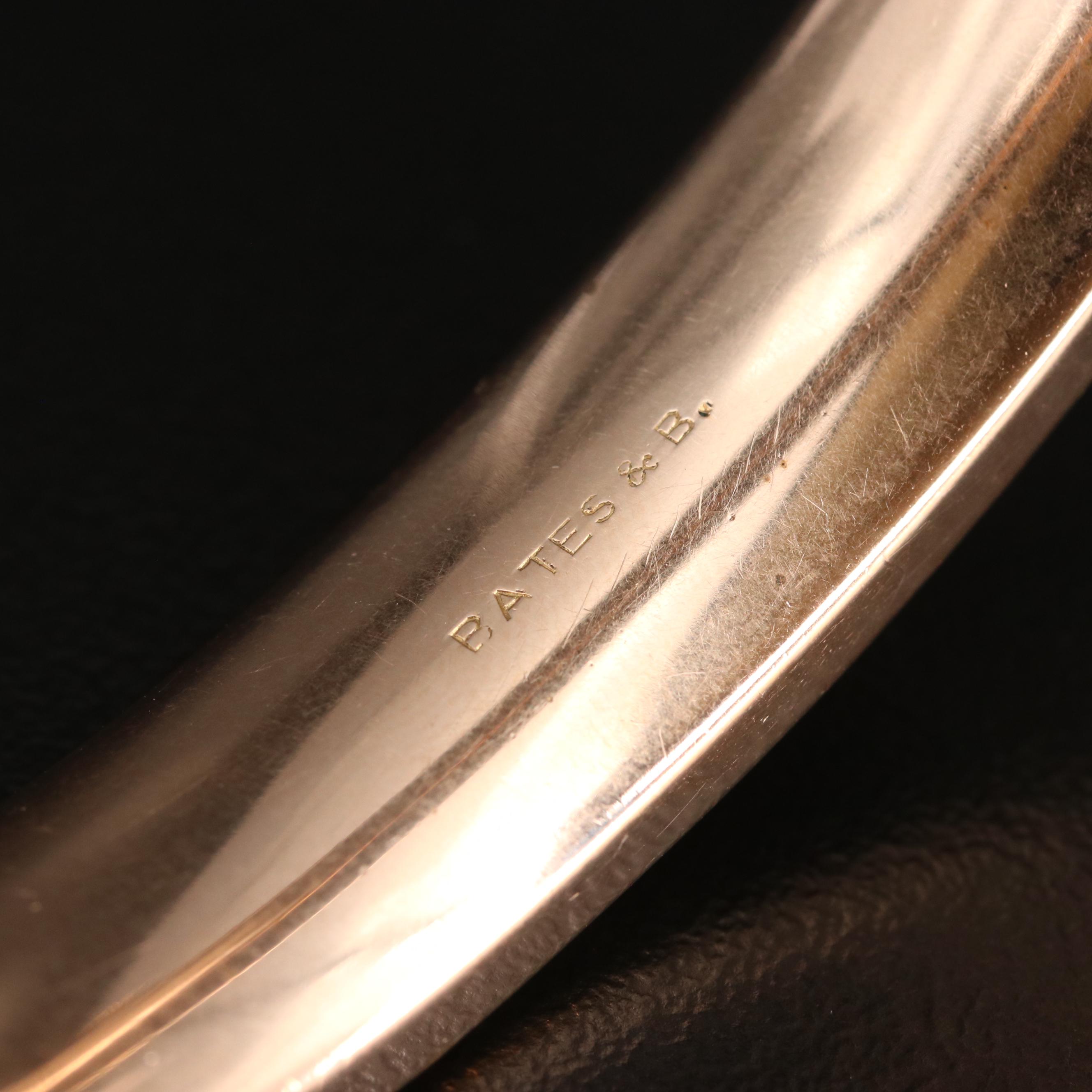 Vintage Bates & B. Scrollwork Bangle