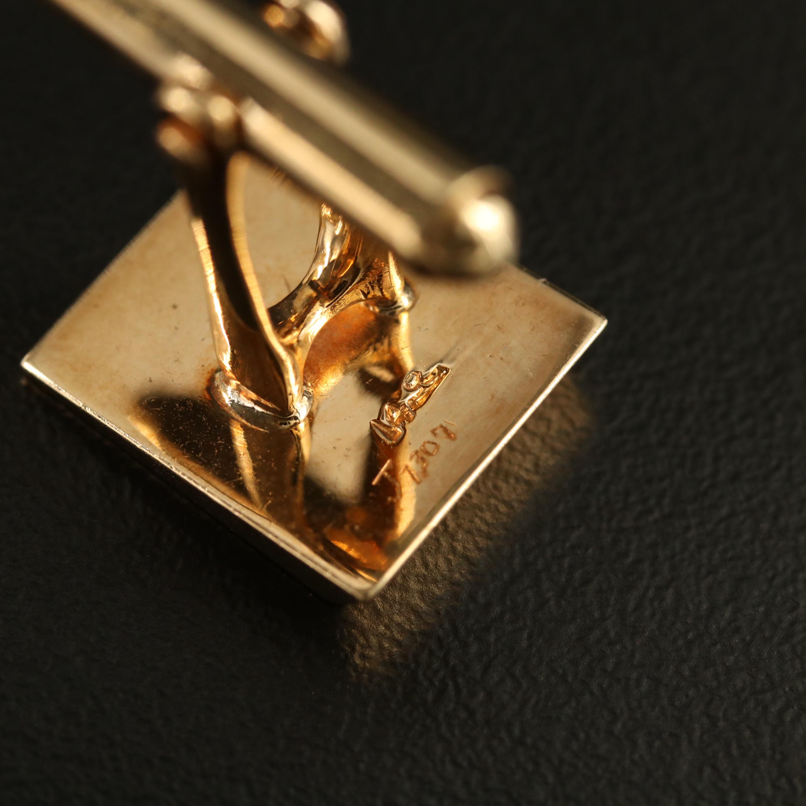 Vintage Larter & Sons 14K Asymmetric Men's Dress Set