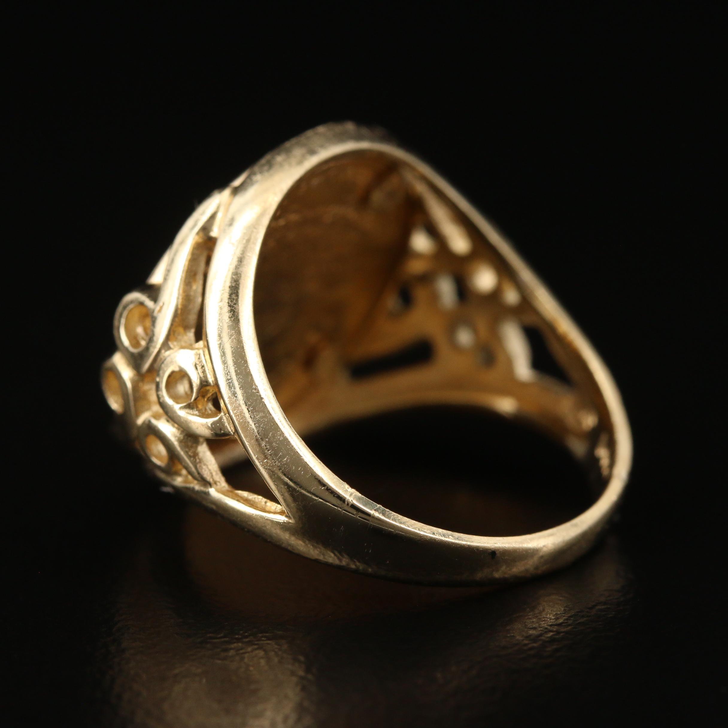 14K Coin Ring Featuring 1999 Gold Eagle Bullion Coin