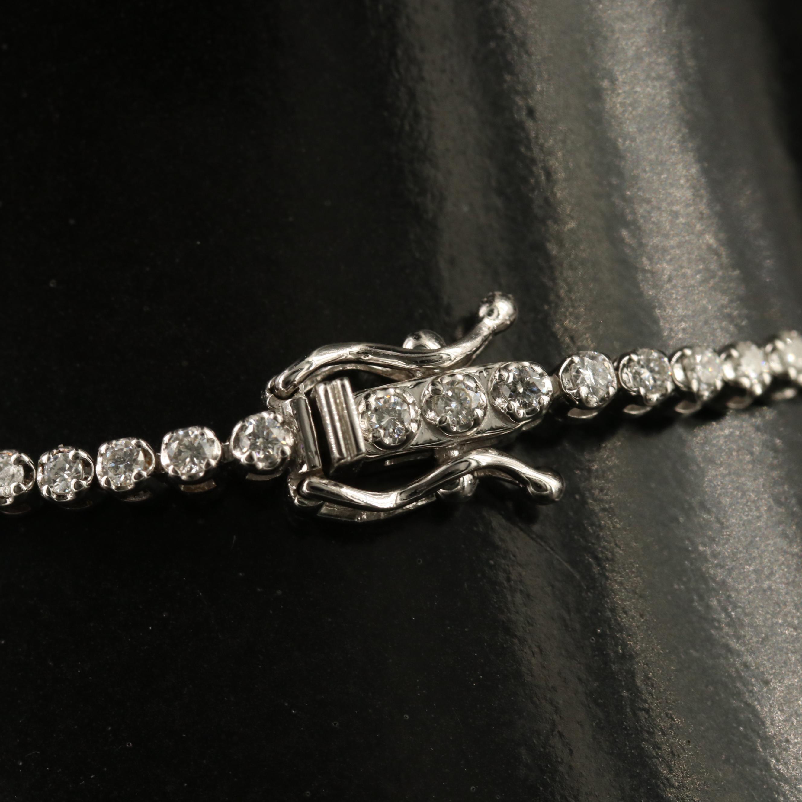 14K 1.09 CTW Diamond Line Bracelet