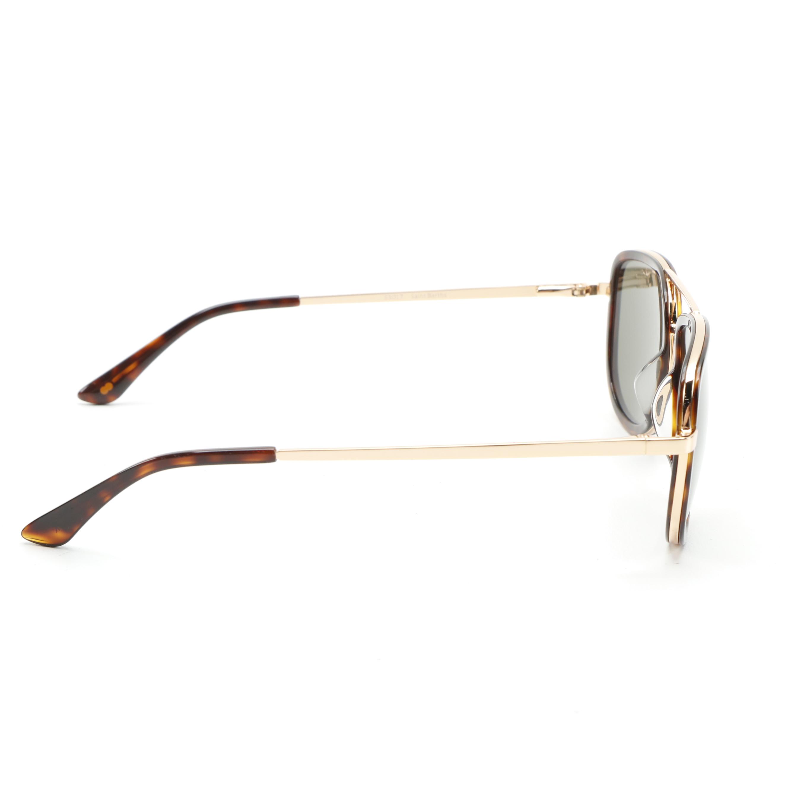 Christopher Cloos St. Barths Polarized Aviator Sunglasses with Case and Box