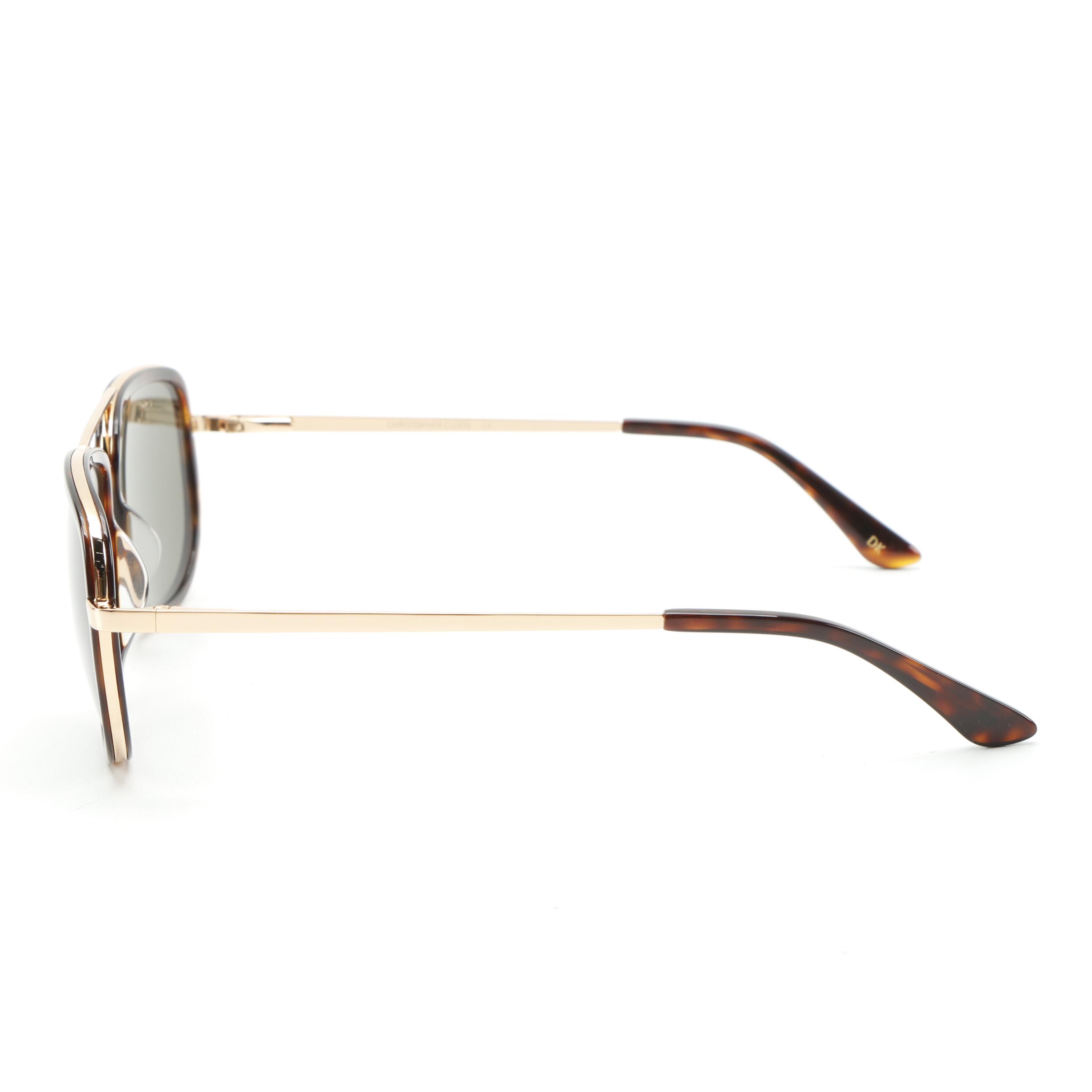 Christopher Cloos St. Barths Polarized Aviator Sunglasses with Case and Box