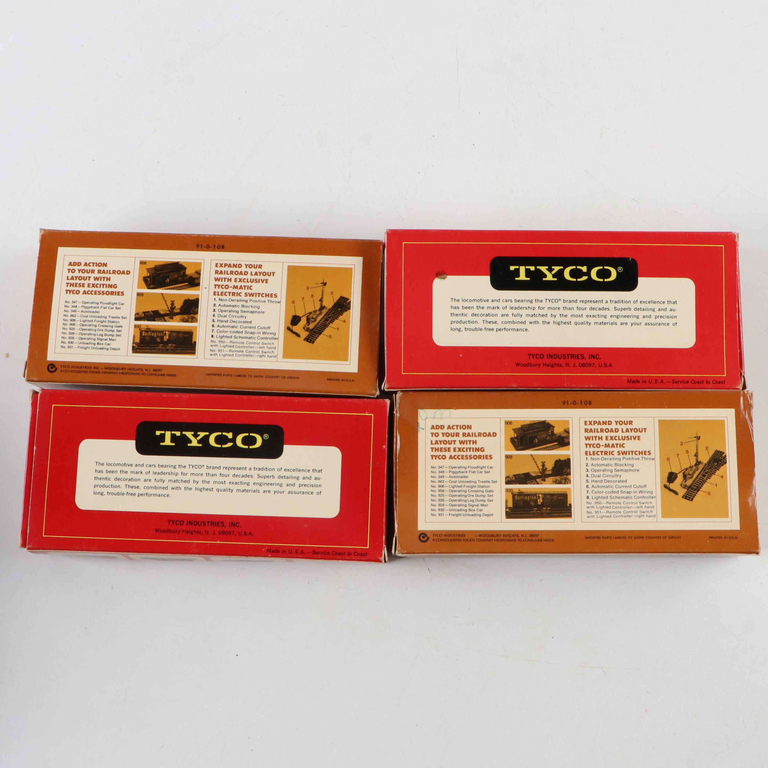 Tyco Train Set Including "Bridge and Trestle Set" and "Bandwagon Car"