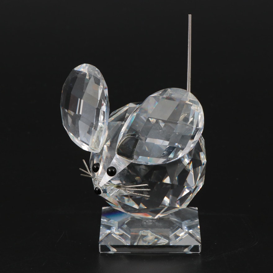 Swarovski Crystal "Mouse" Figurine, Late 20th Century