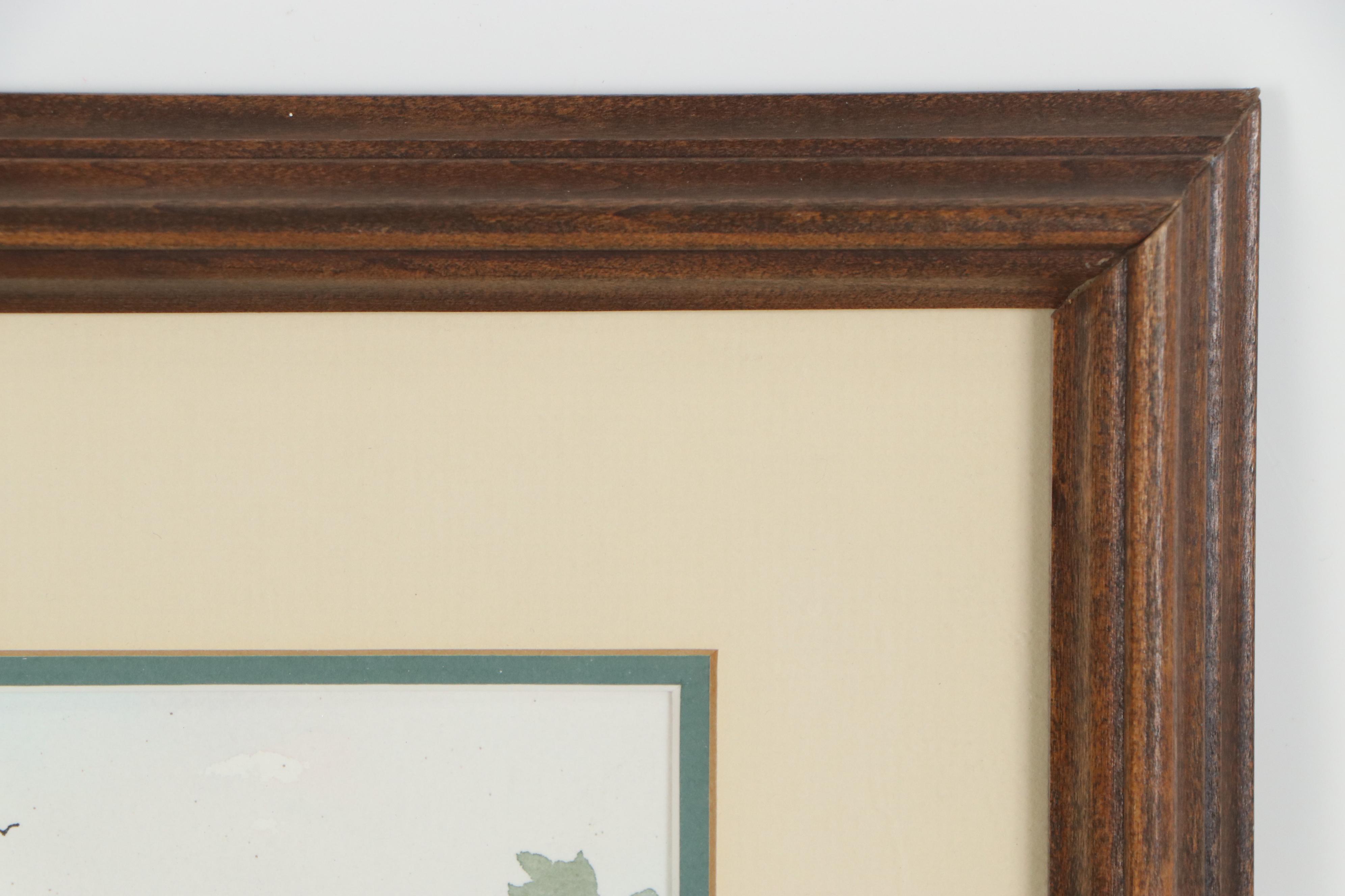 Ann M. Hupke Watercolor Painting of Buggy in Rural Landscape, Late 20th Century