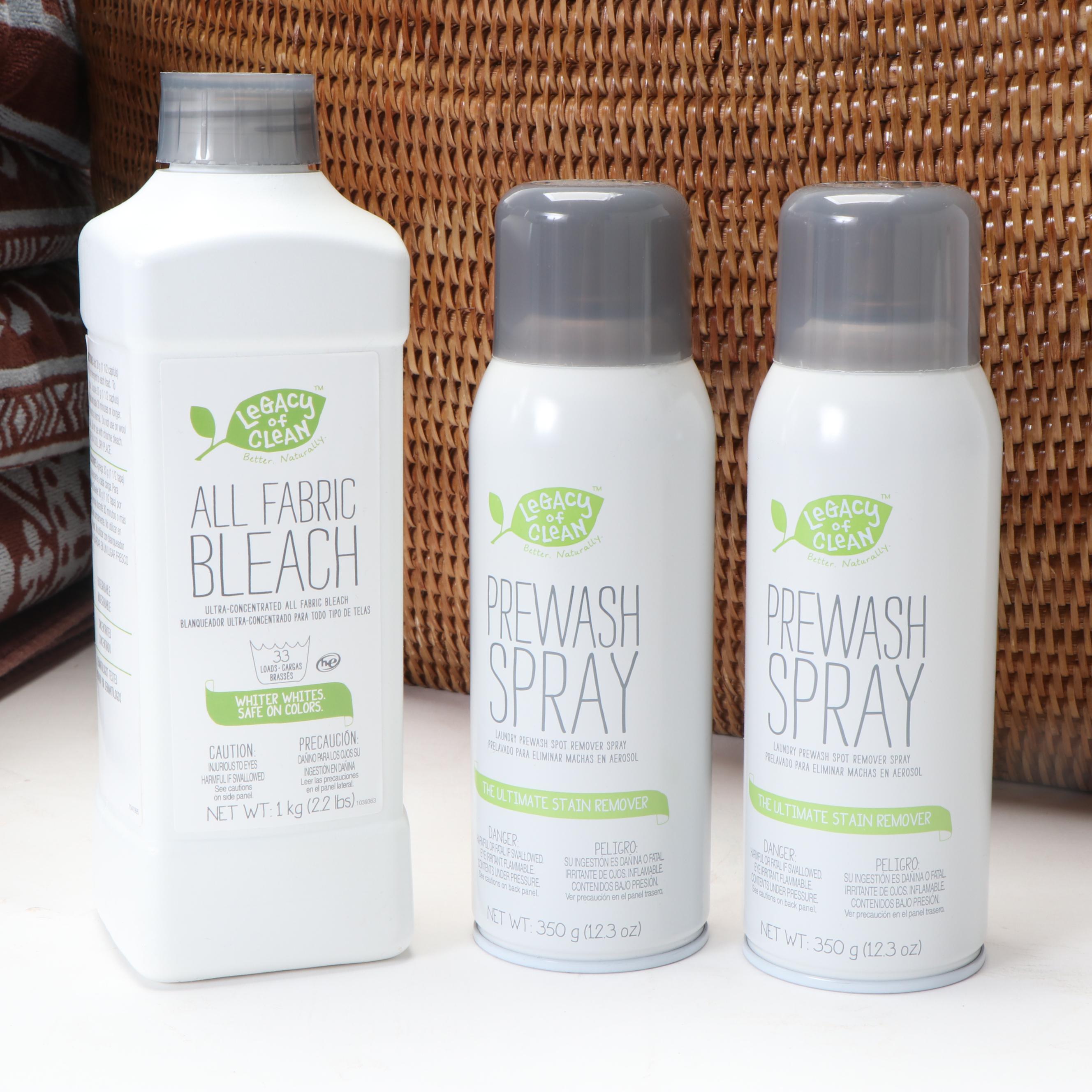 Amway "Legacy of Clean" Natural Laundry Supplies and Laundry Basket