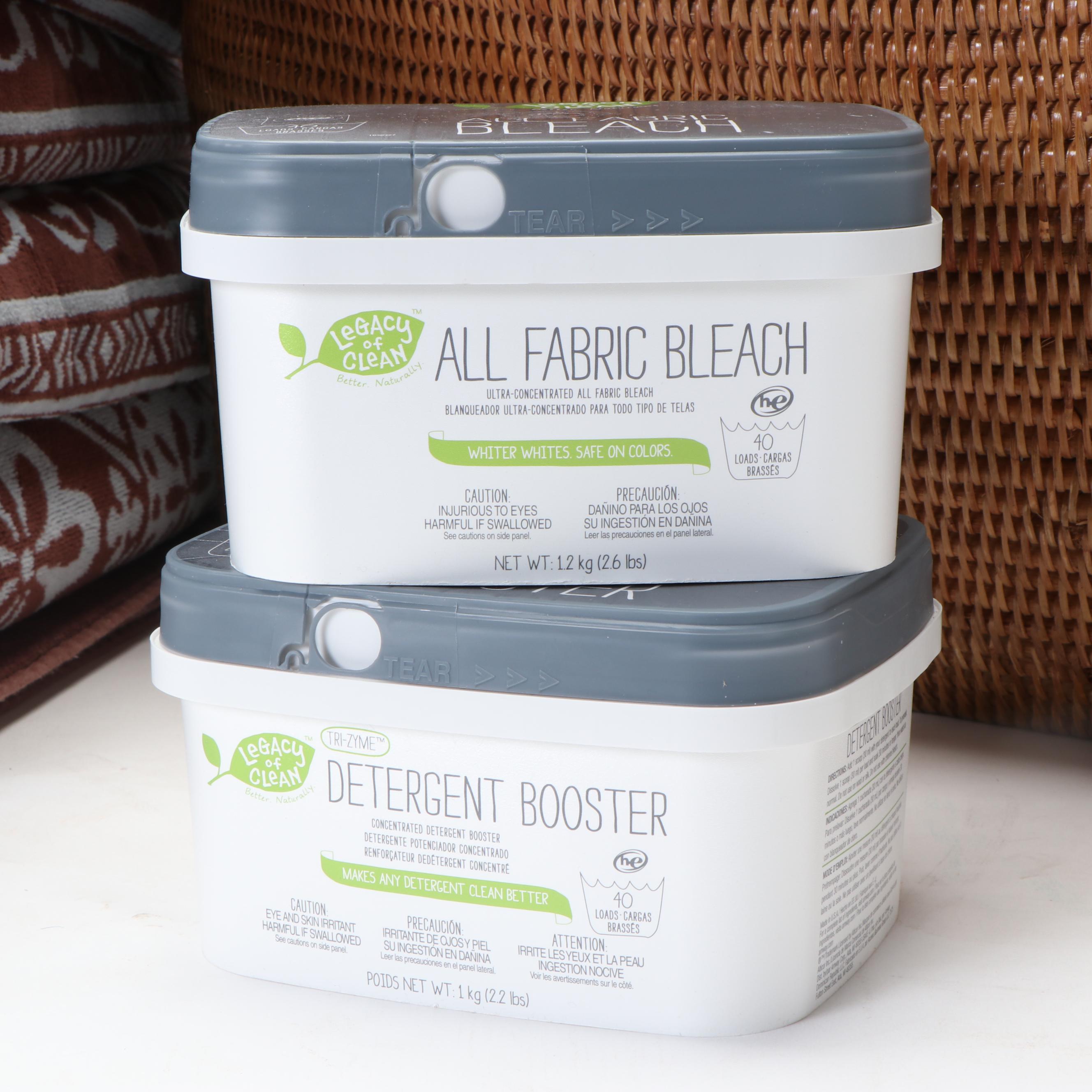 Amway "Legacy of Clean" Natural Laundry Supplies and Laundry Basket