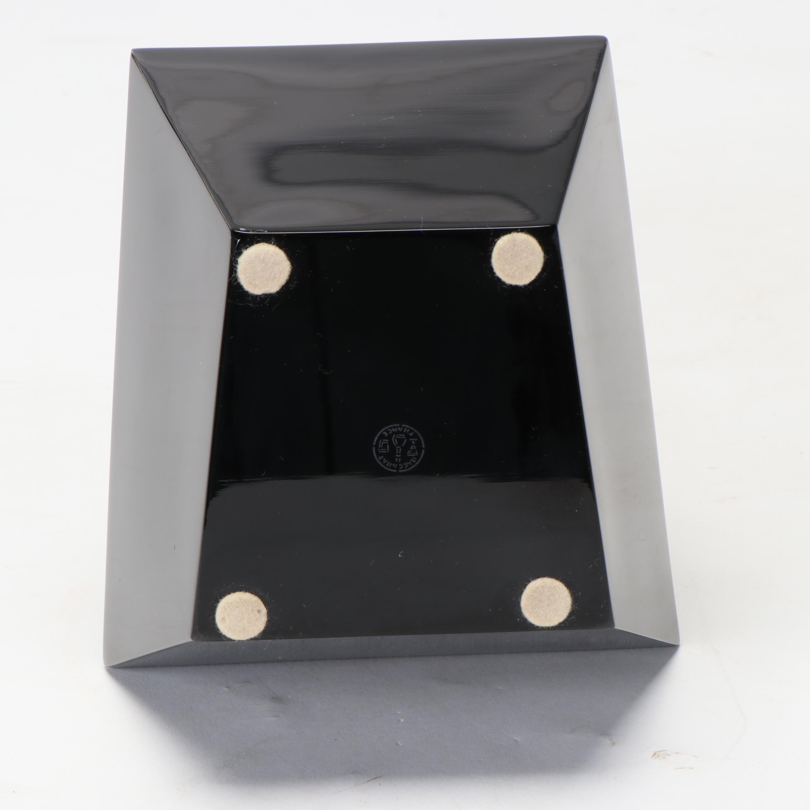 Baccarat "Julia" Black Crystal Vase